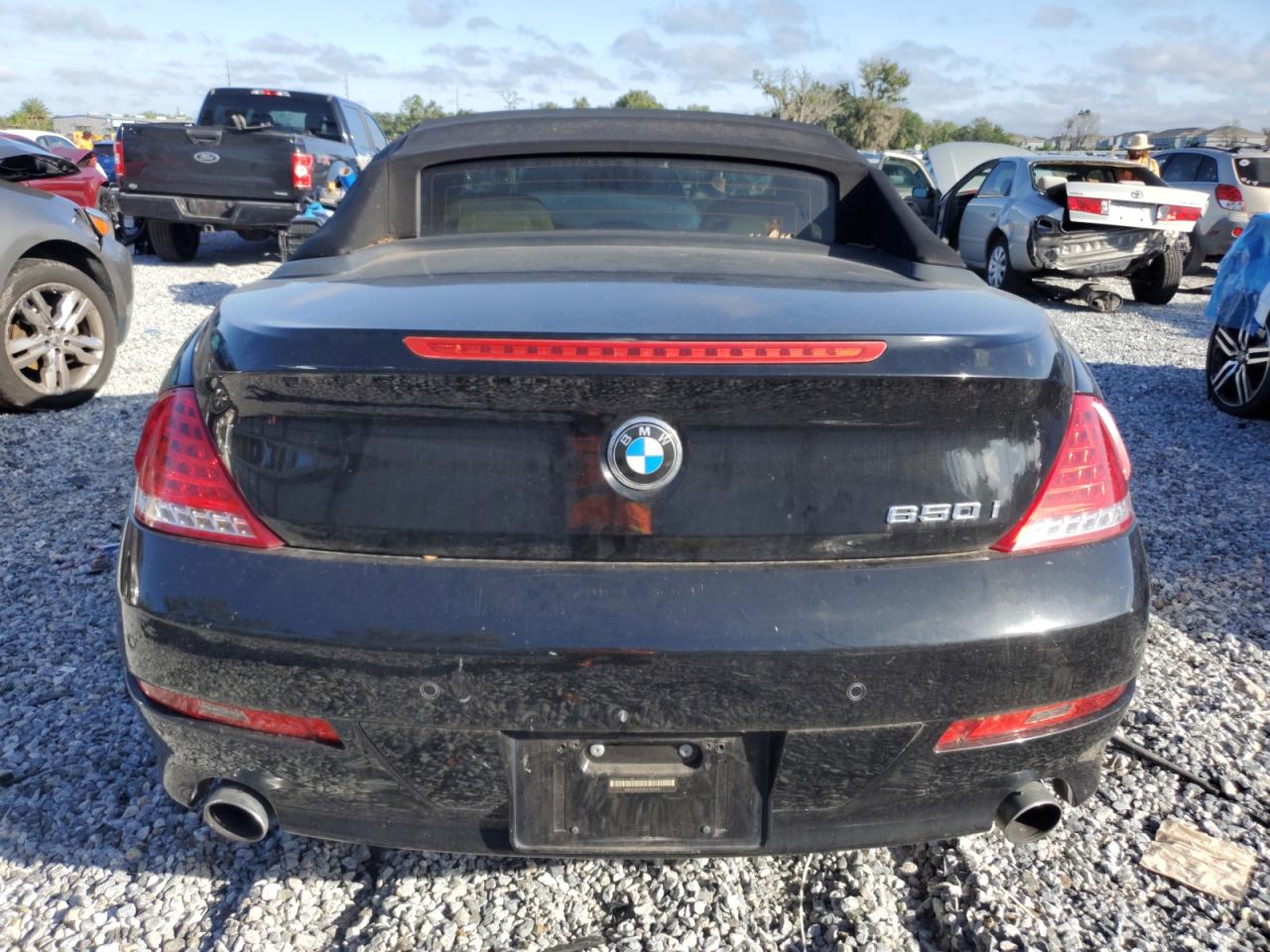 2008 Bmw 650 I Black vin: WBAEB53598CX63100