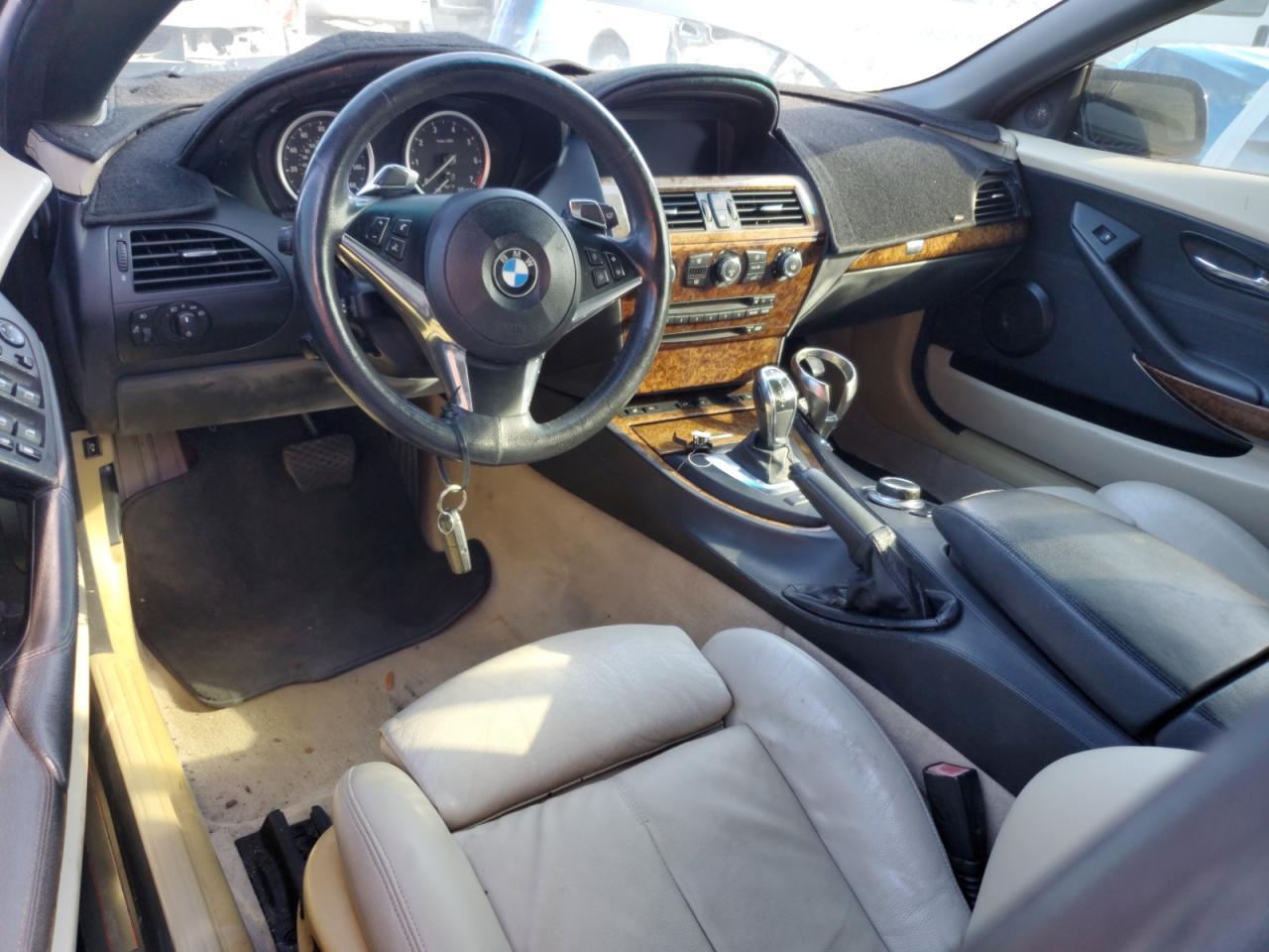 2008 Bmw 650 I Black vin: WBAEB53598CX63100
