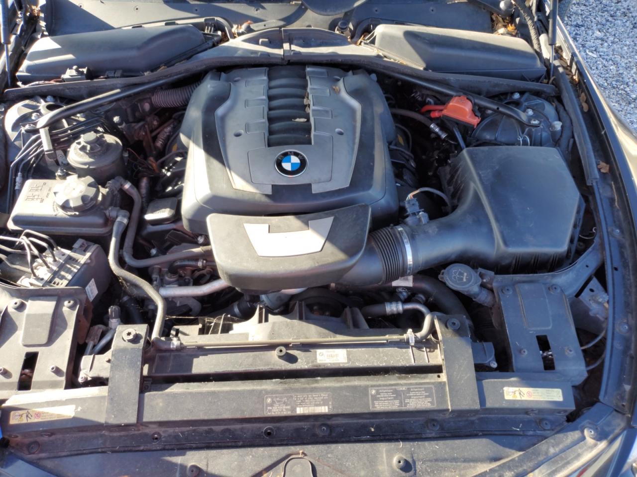 2008 Bmw 650 I Black vin: WBAEB53598CX63100