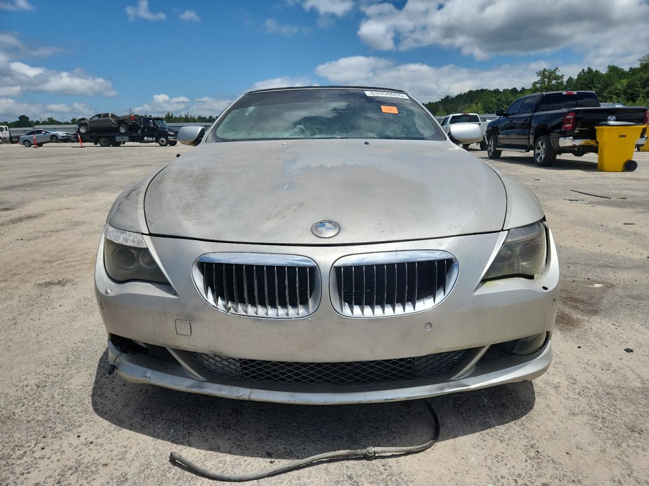2008 Bmw 650 I Silver vin: WBAEB535X8CX60173