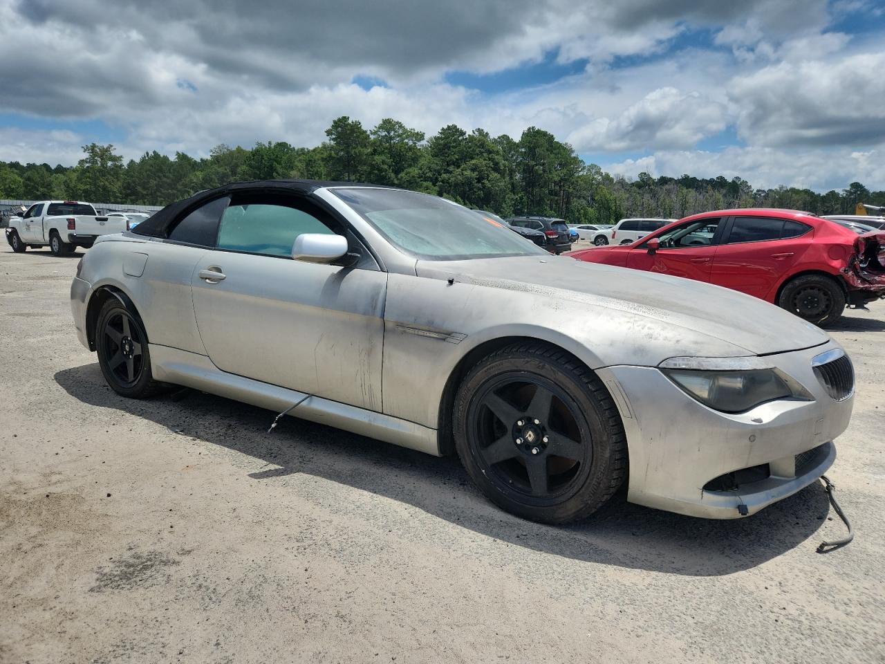 2008 Bmw 650 I Silver vin: WBAEB535X8CX60173