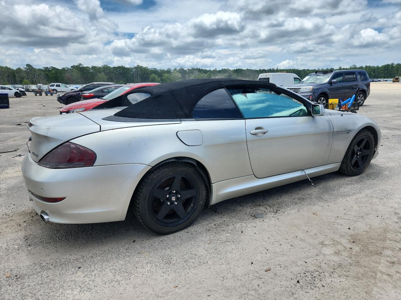 2008 Bmw 650 I Silver vin: WBAEB535X8CX60173
