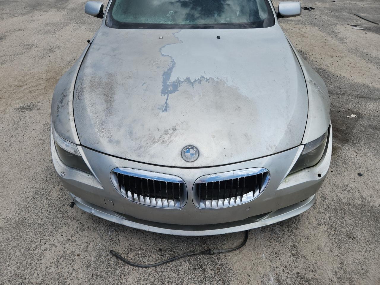 2008 Bmw 650 I Silver vin: WBAEB535X8CX60173