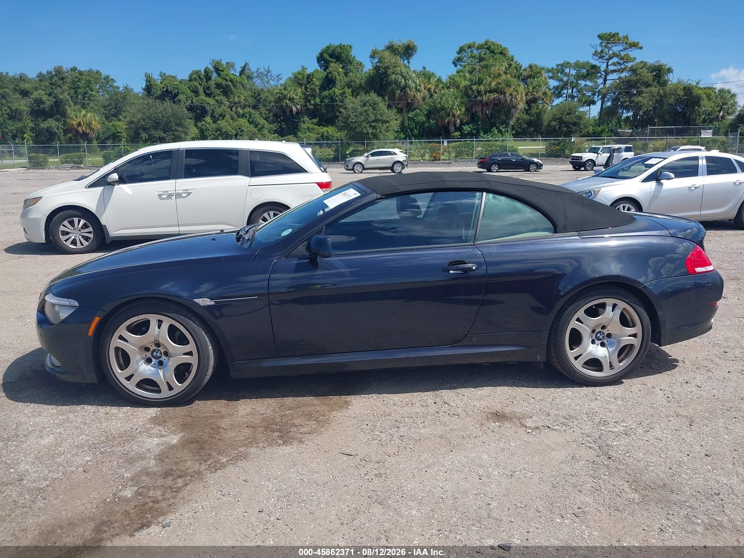 2008 Bmw 650i   Dark Blue vin: WBAEB535X8CX62005