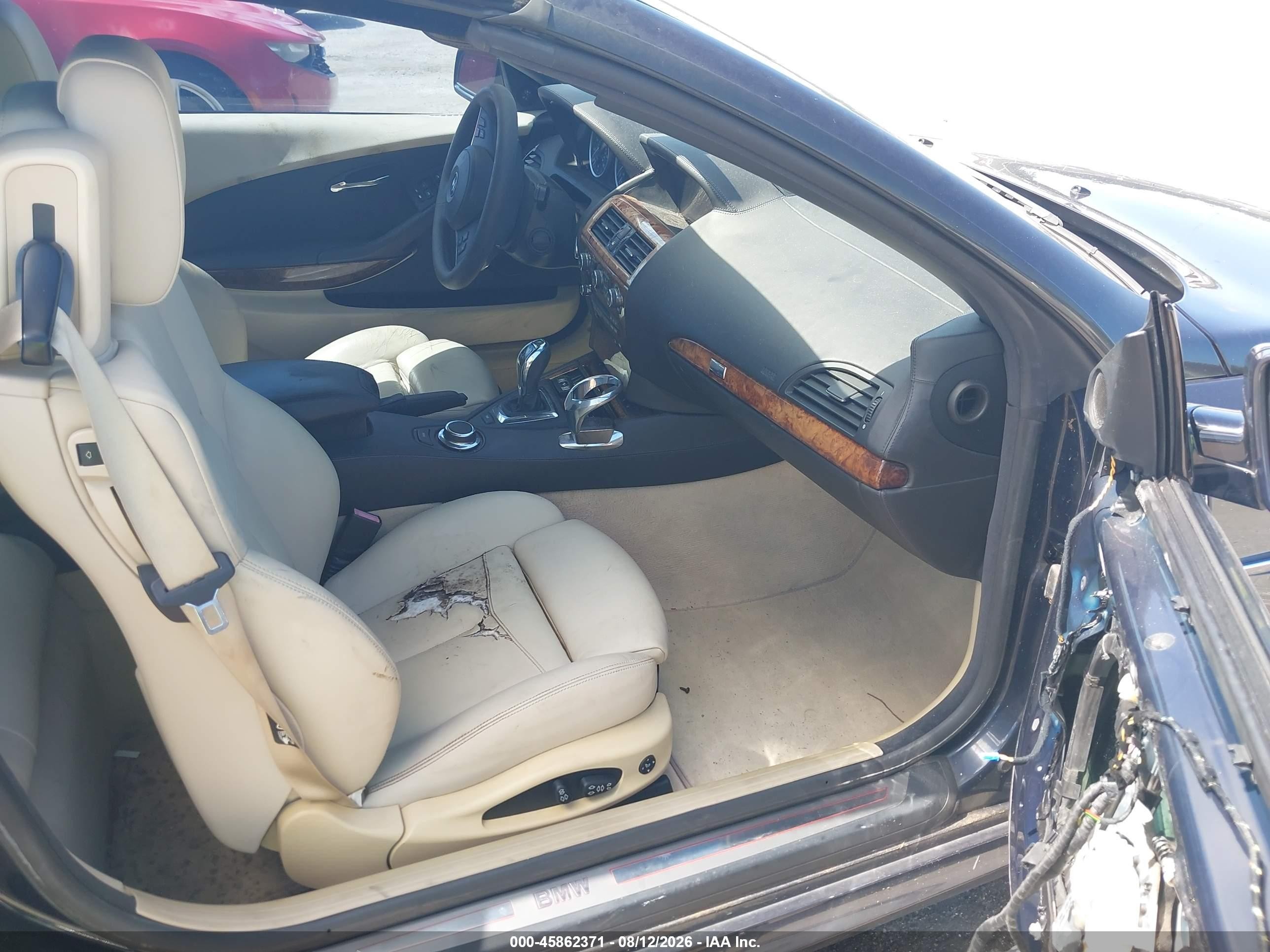 2008 Bmw 650i   Dark Blue vin: WBAEB535X8CX62005