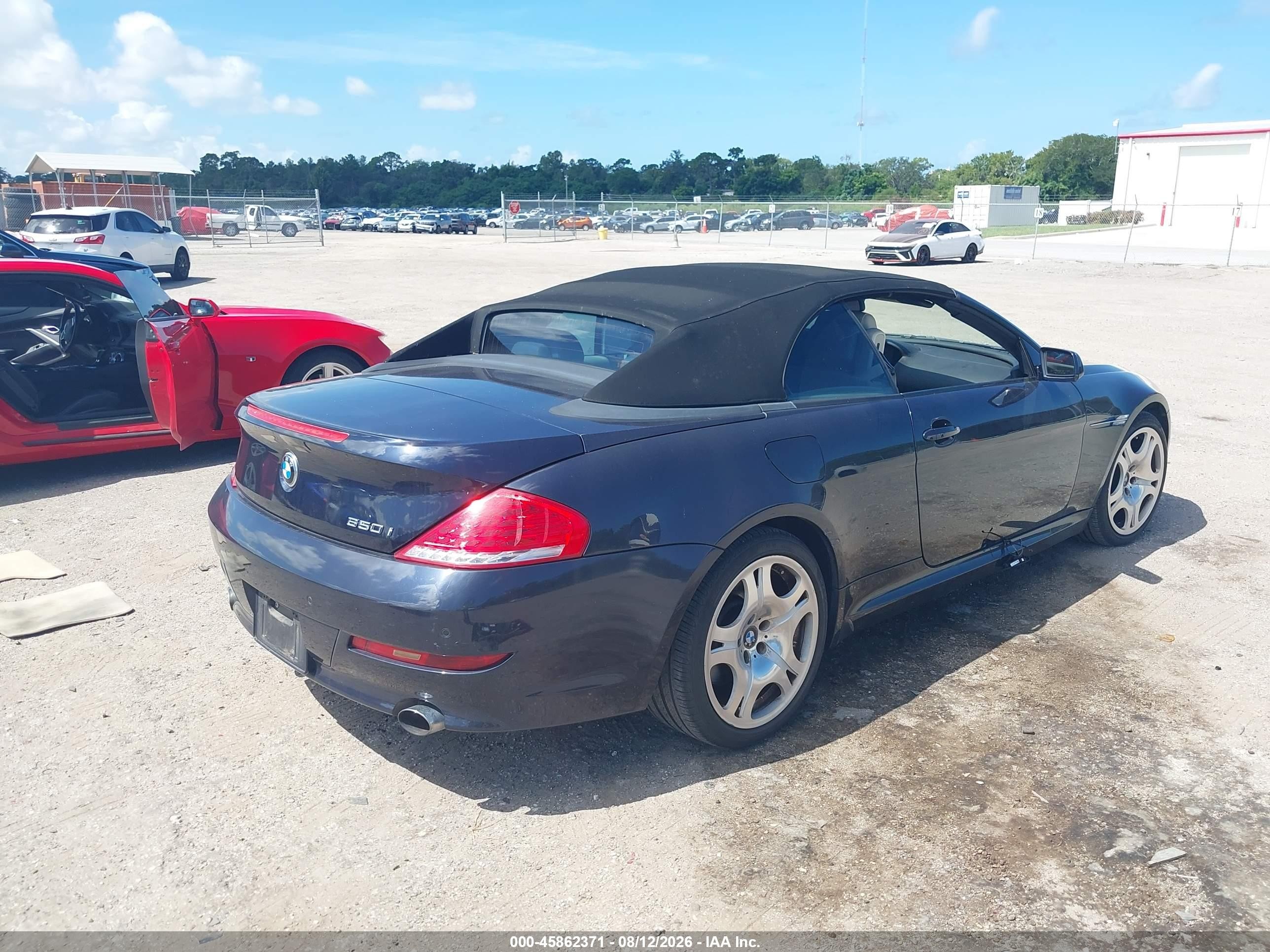 2008 Bmw 650i   Dark Blue vin: WBAEB535X8CX62005