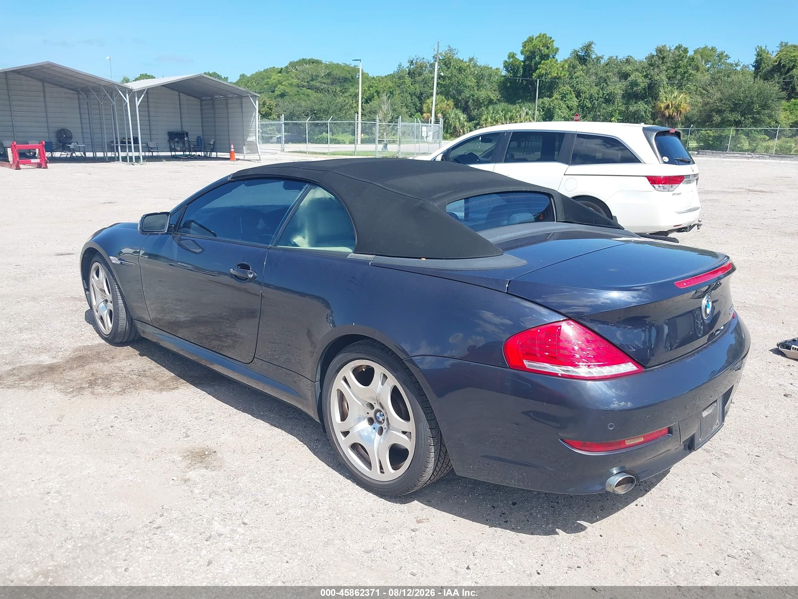 2008 Bmw 650i   Dark Blue vin: WBAEB535X8CX62005