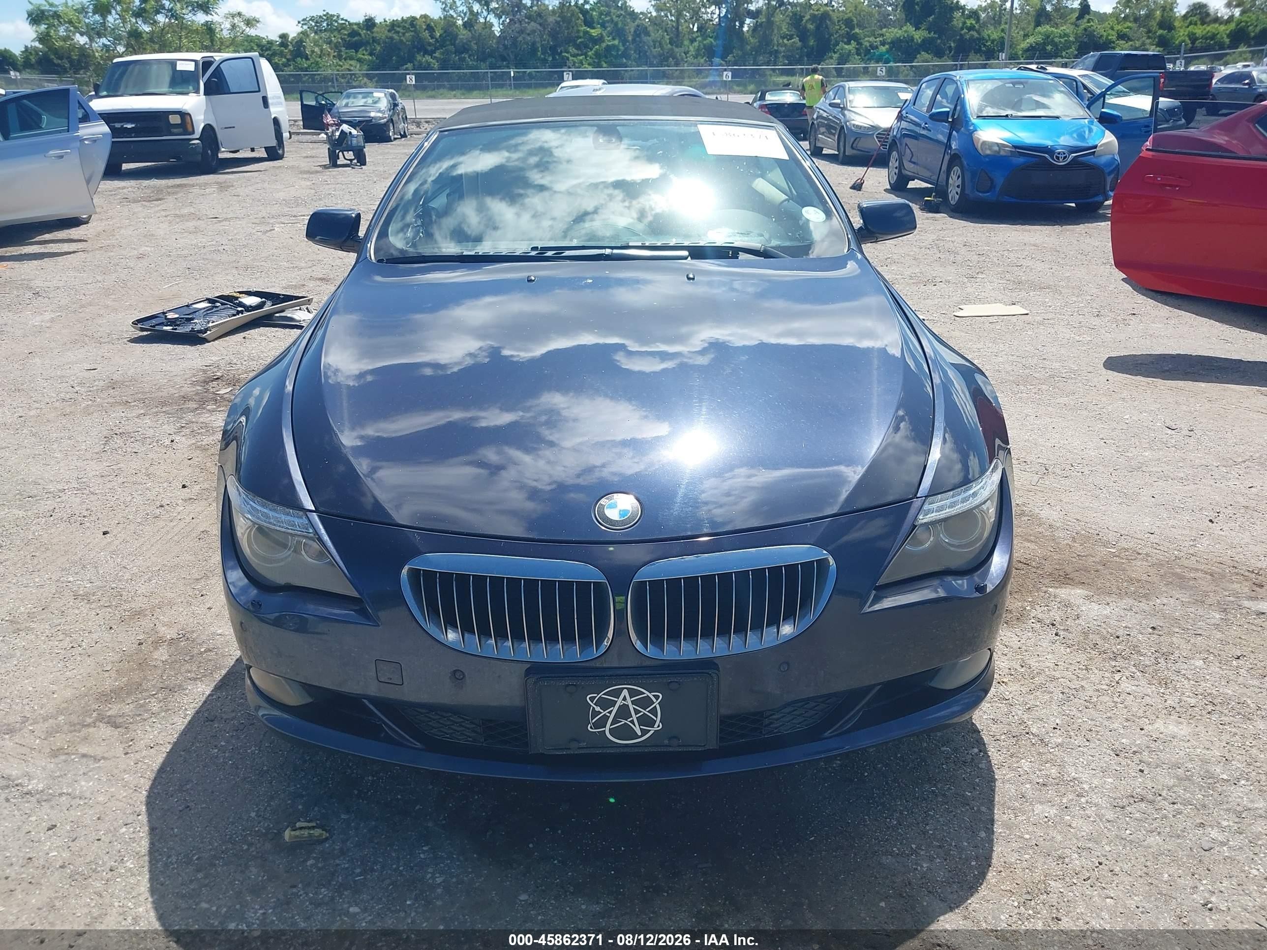 2008 Bmw 650i   Dark Blue vin: WBAEB535X8CX62005