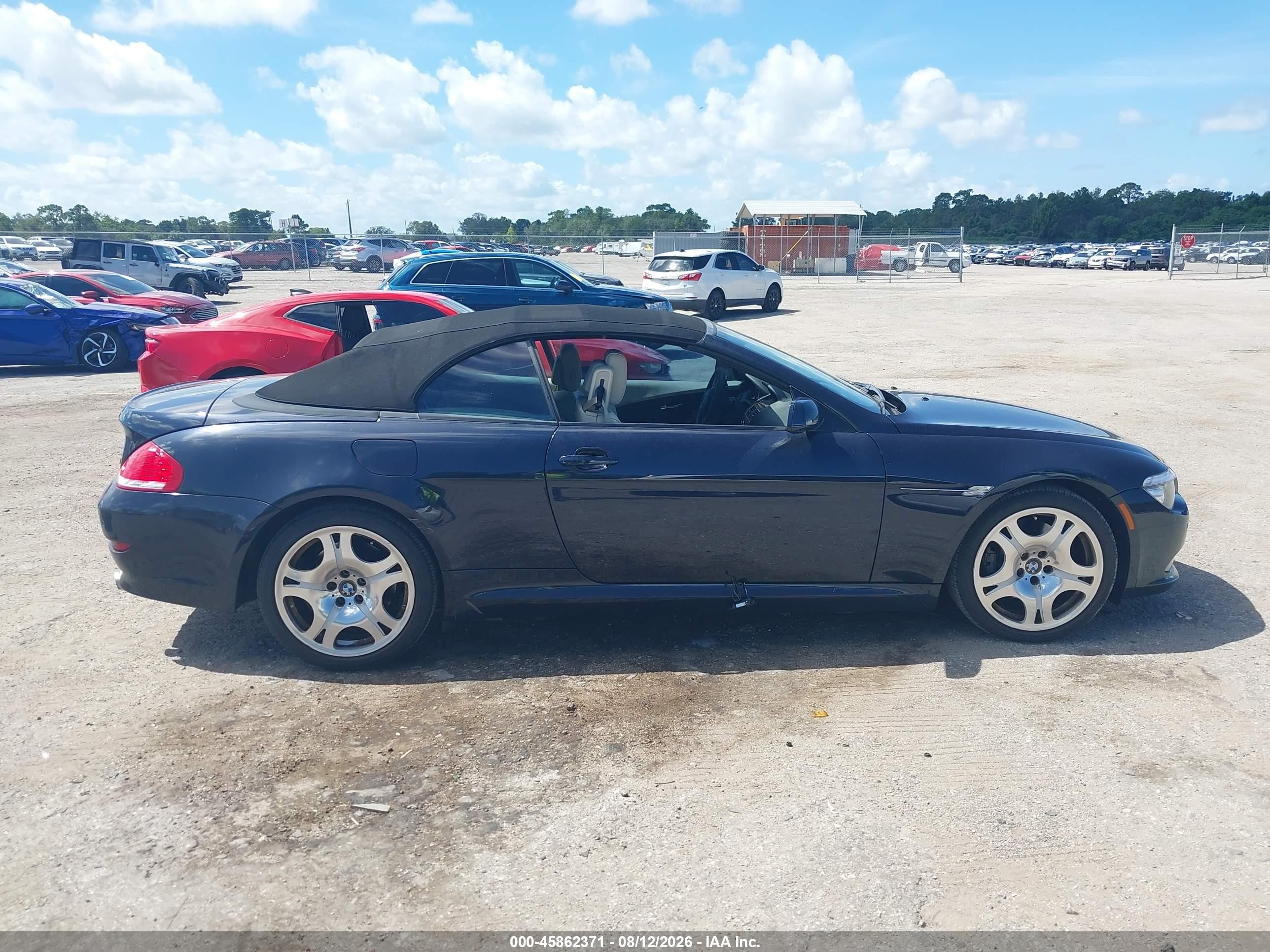 2008 Bmw 650i   Dark Blue vin: WBAEB535X8CX62005