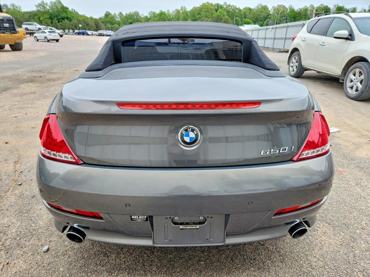 2008 Bmw 650 I Серый vin: WBAEB535X8CX62943