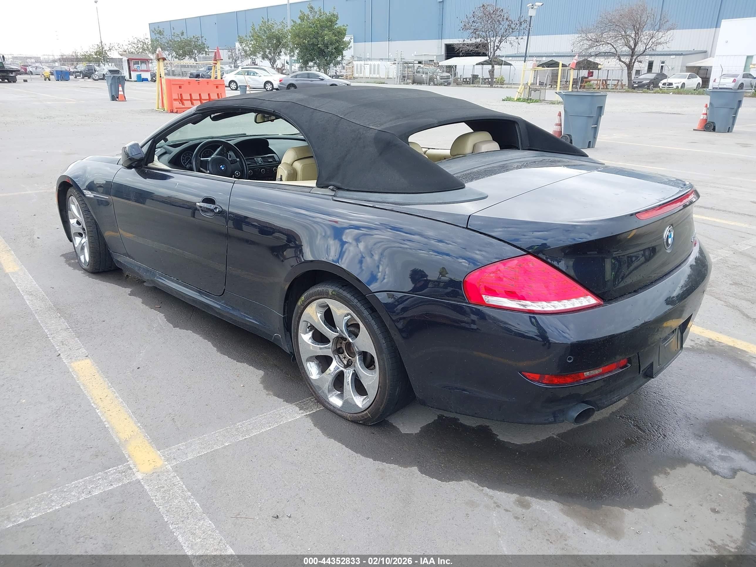 2010 Bmw 650i   Black vin: WBAEB5C50AC225245