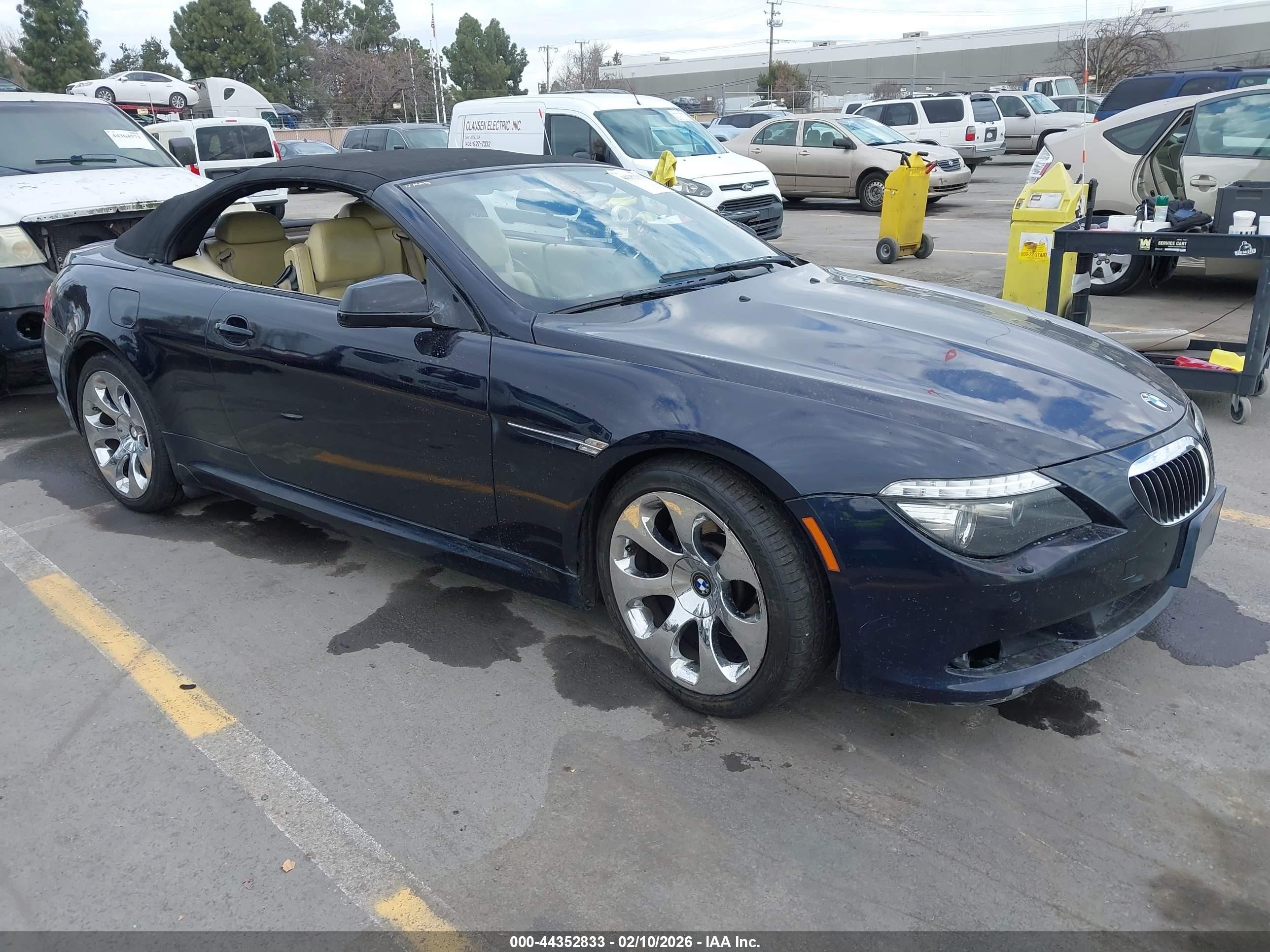 2010 Bmw 650i   Черный vin: WBAEB5C50AC225245
