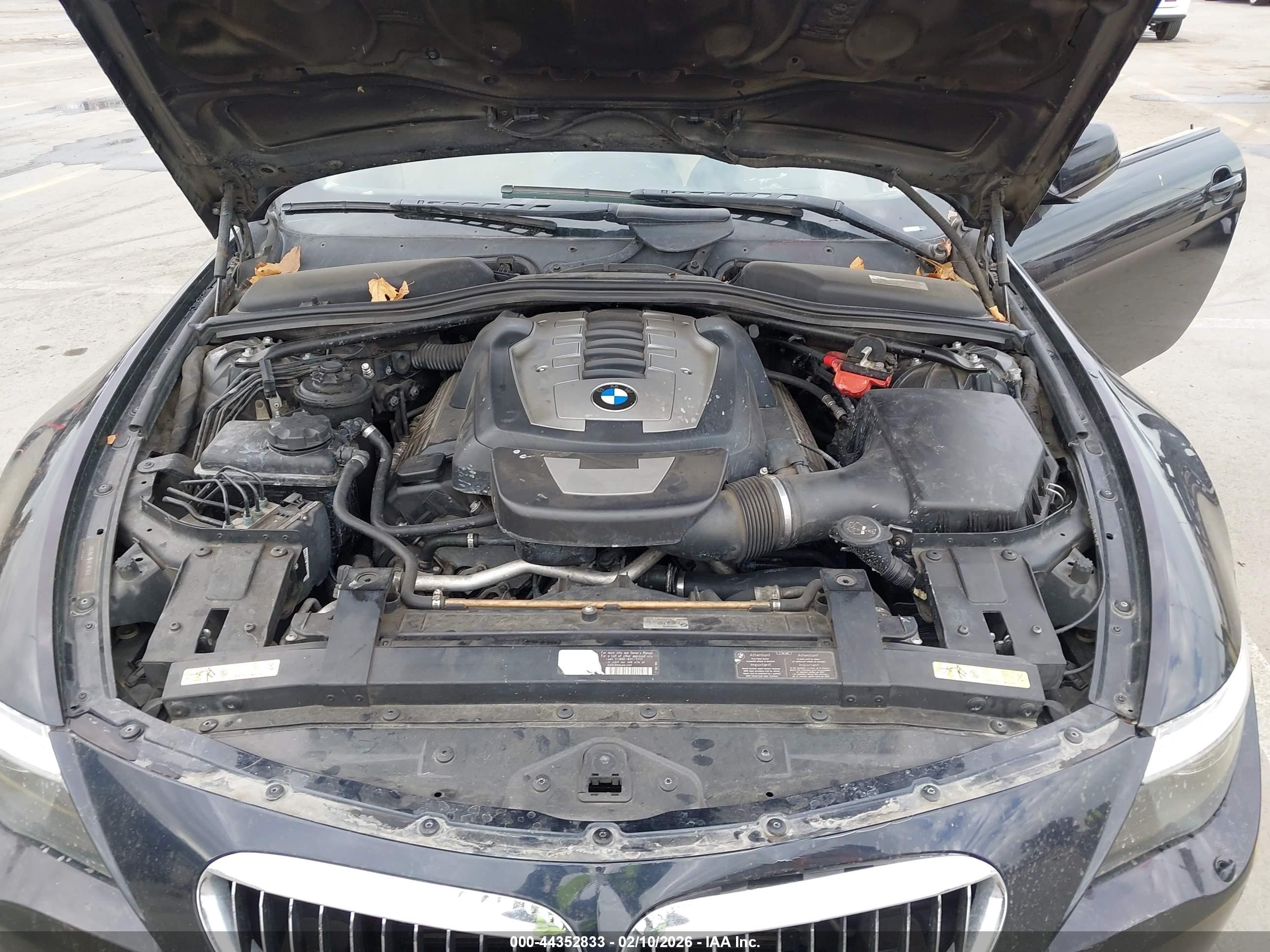 2010 Bmw 650i   Black vin: WBAEB5C50AC225245