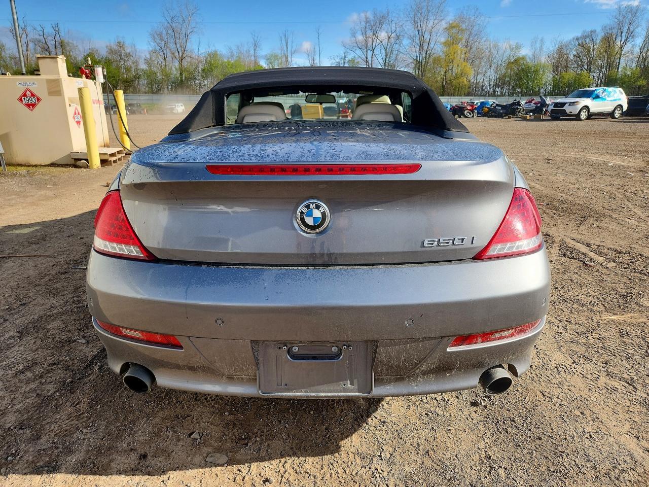 2010 Bmw 650 I Silver vin: WBAEB5C50AC225939