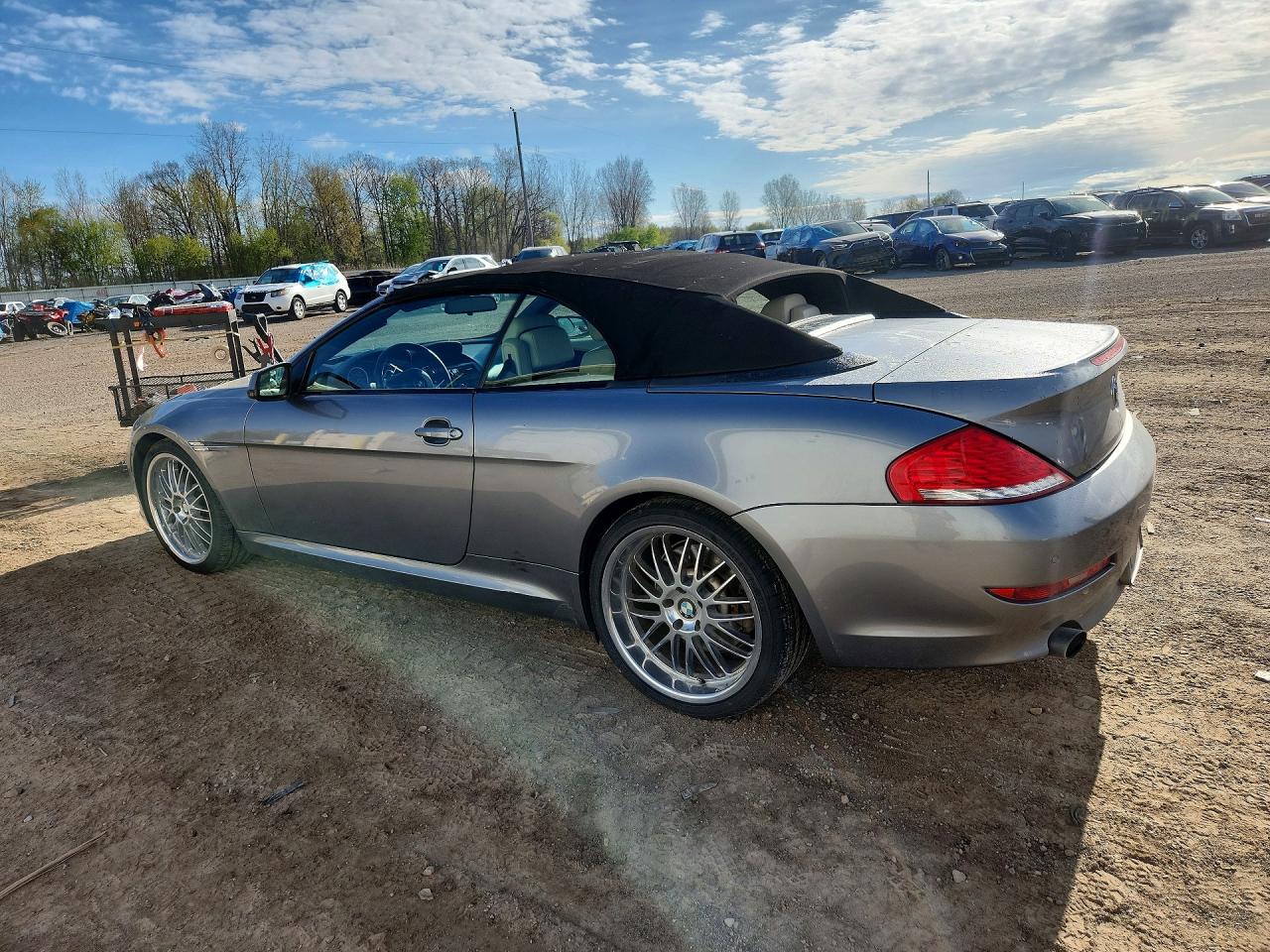 2010 Bmw 650 I Silver vin: WBAEB5C50AC225939