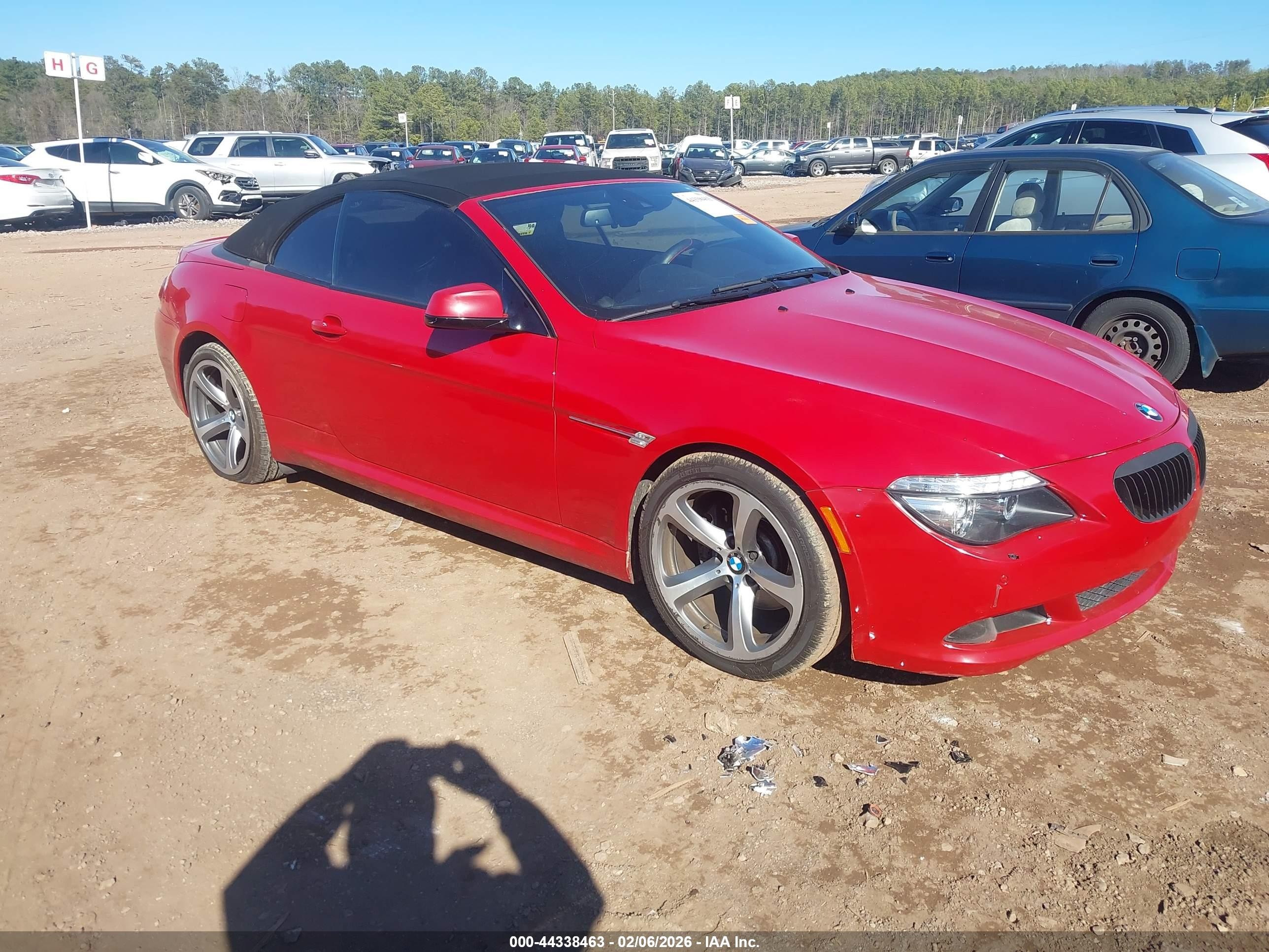 2010 Bmw 650i   Красный vin: WBAEB5C50AC226010