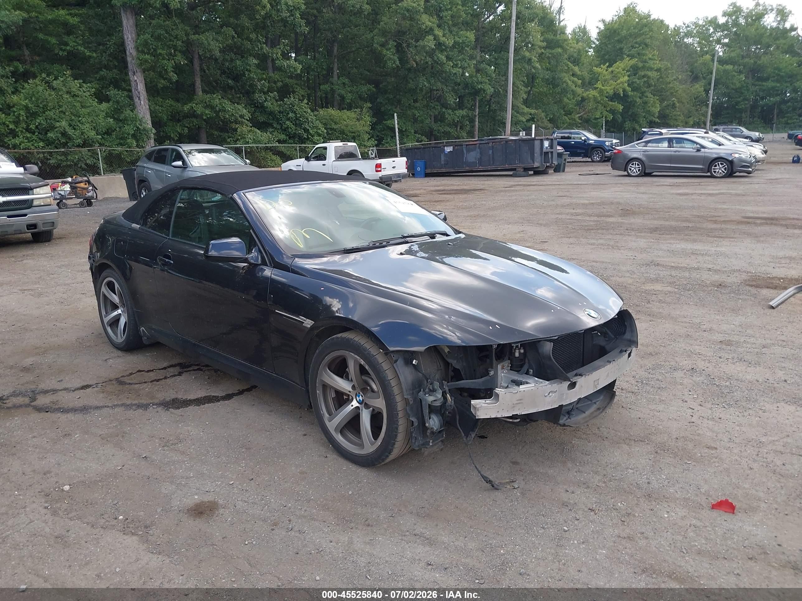 2010 Bmw 650i   Черный vin: WBAEB5C51AC224914