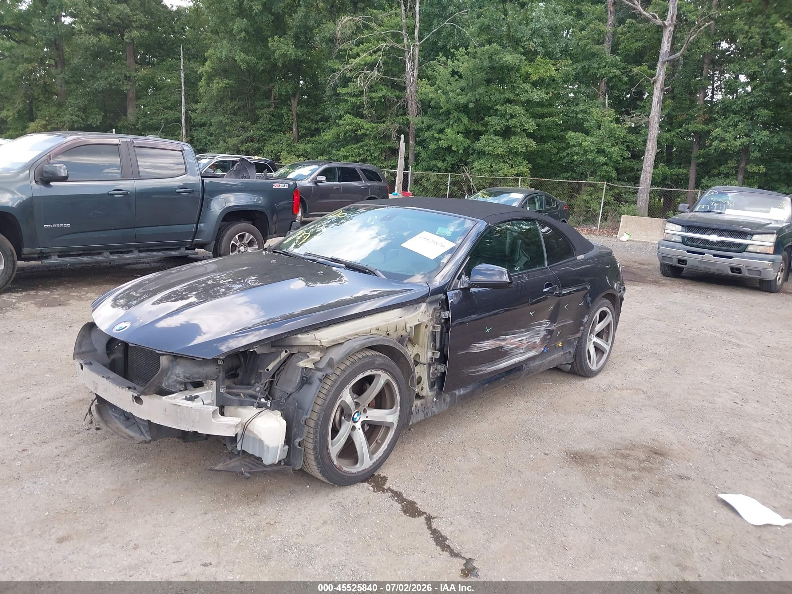 2010 Bmw 650i   Black vin: WBAEB5C51AC224914