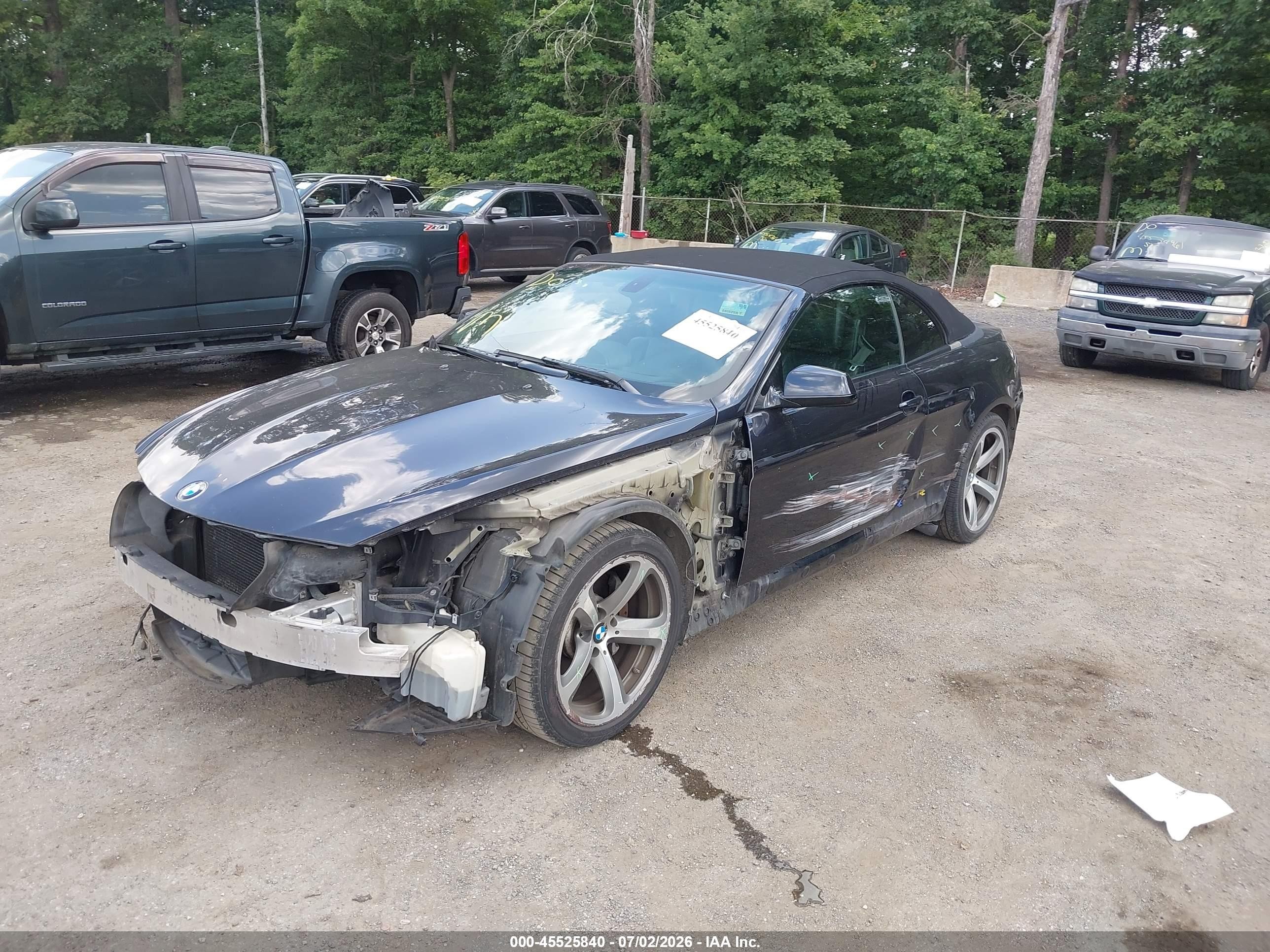 2010 Bmw 650i   Black vin: WBAEB5C51AC224914