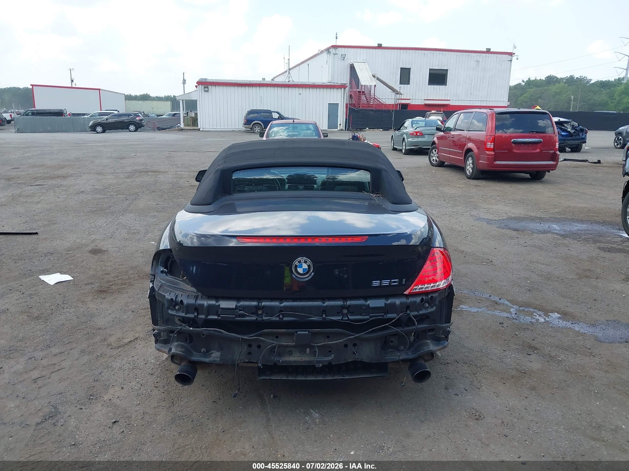 2010 Bmw 650i   Black vin: WBAEB5C51AC224914