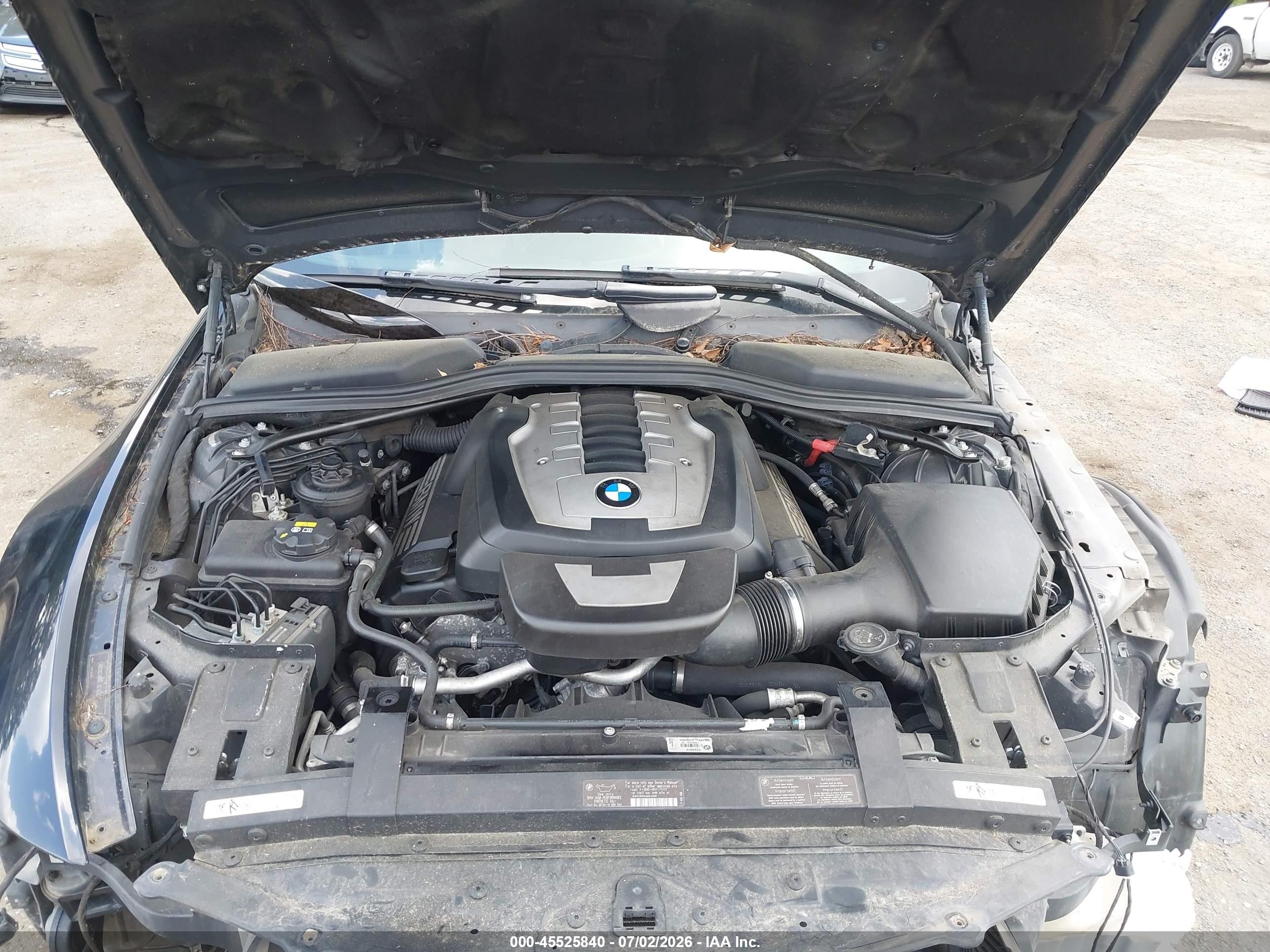 2010 Bmw 650i   Black vin: WBAEB5C51AC224914