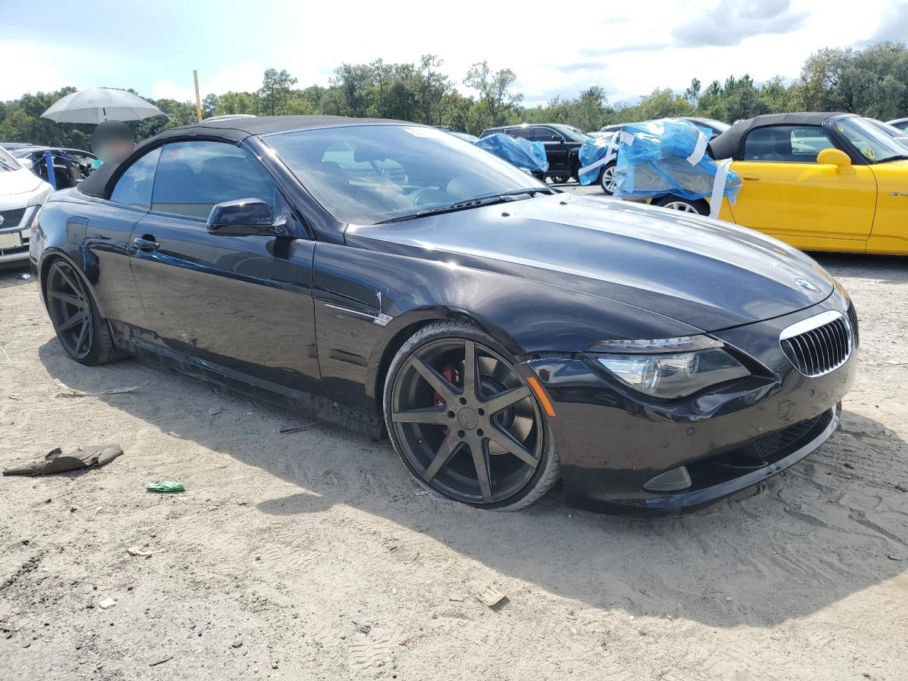 2010 Bmw 650 I Black vin: WBAEB5C51AC225240