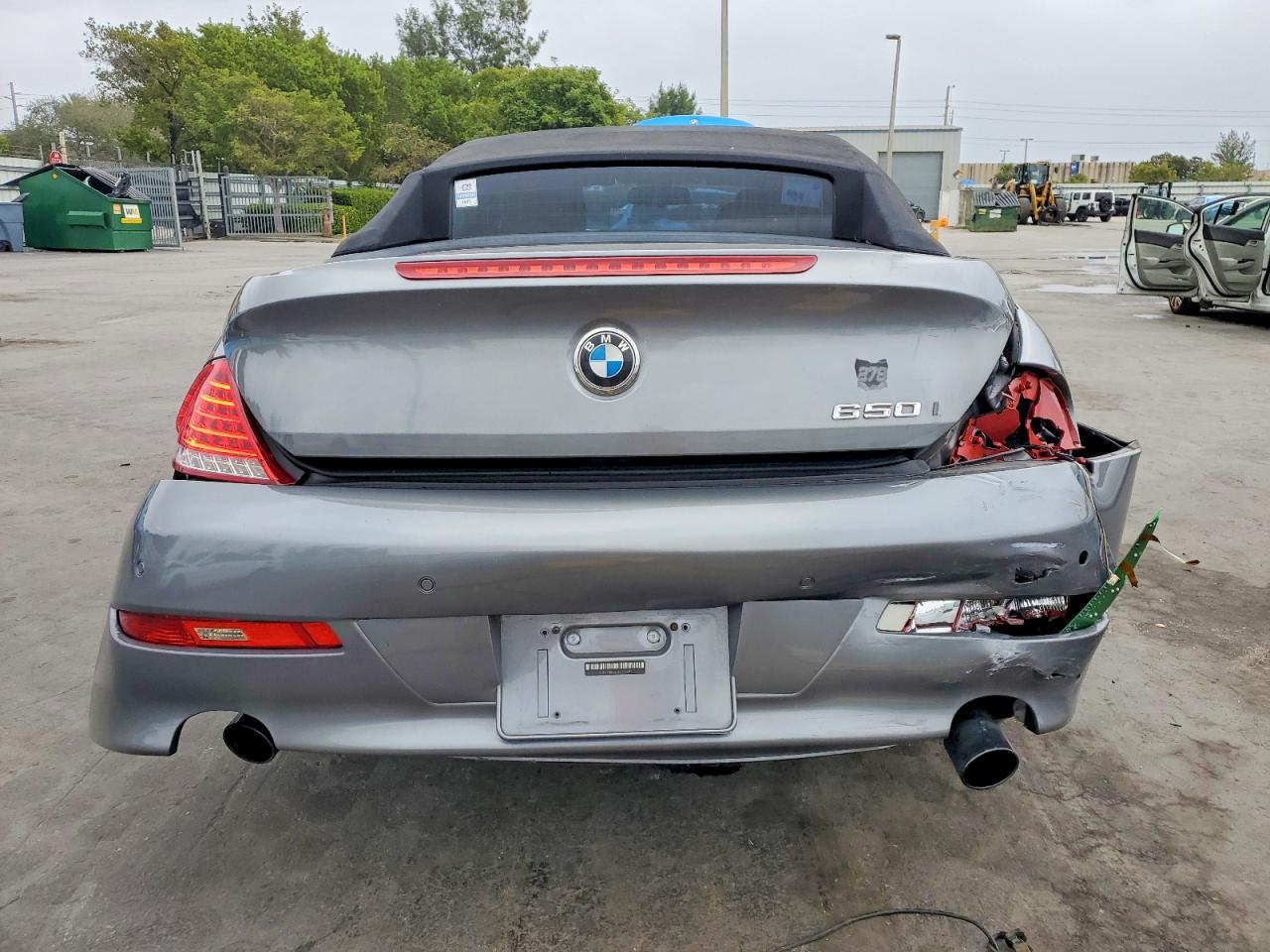 2010 Bmw 650 I Silver vin: WBAEB5C51AC225691