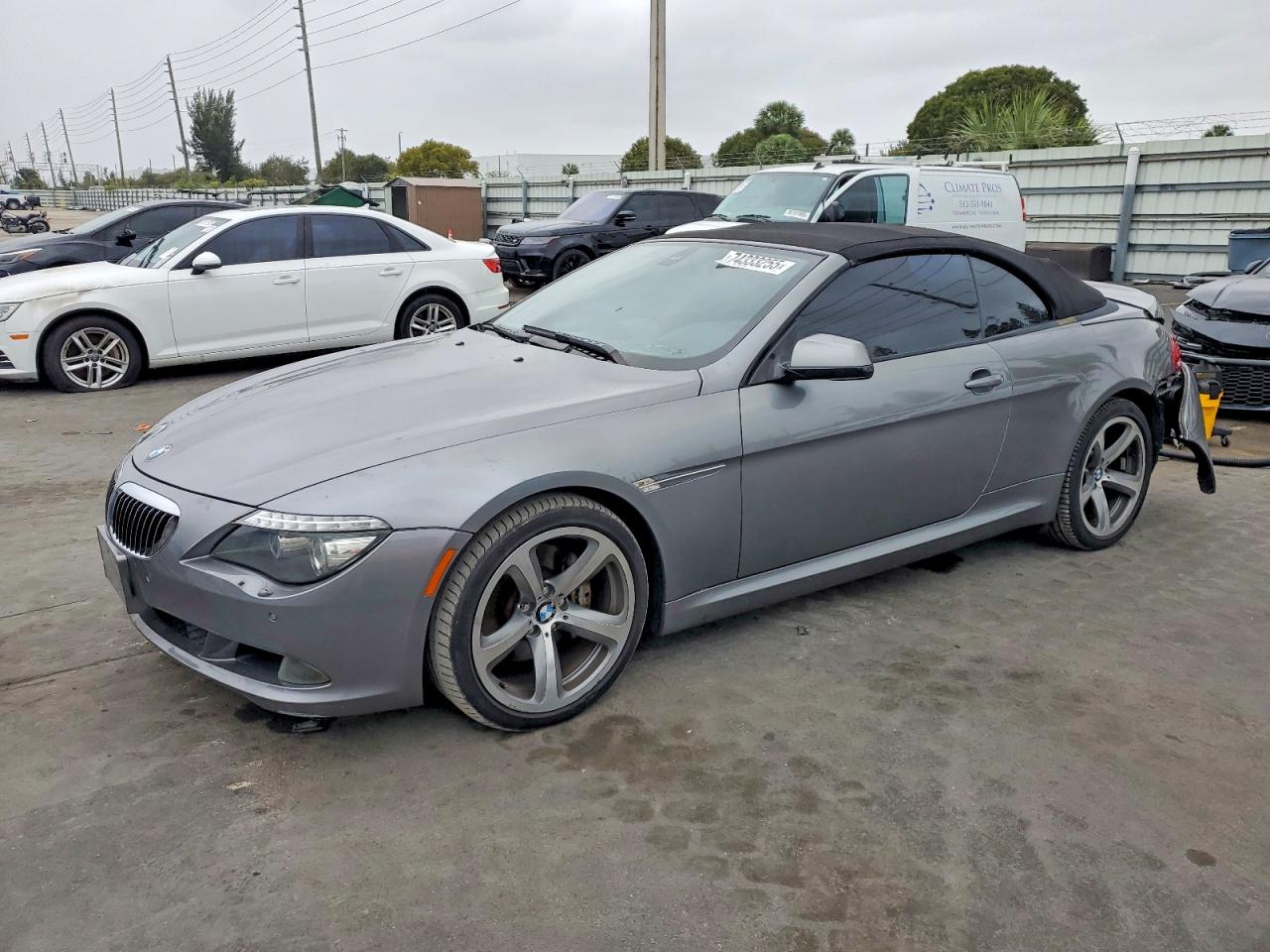 2010 Bmw 650 I Silver vin: WBAEB5C51AC225691