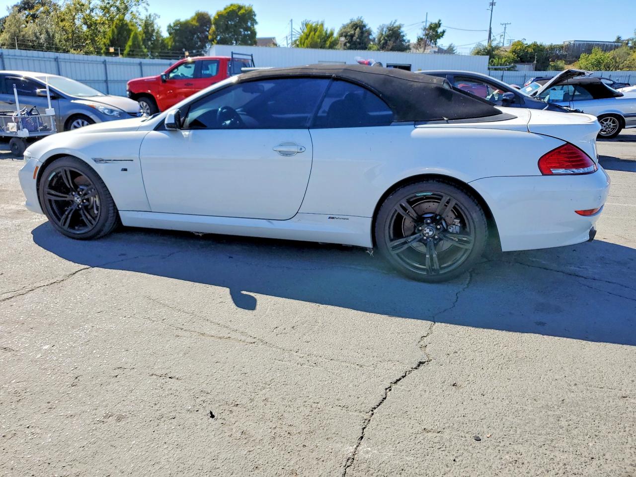 2010 Bmw 650 I White vin: WBAEB5C51AC225982