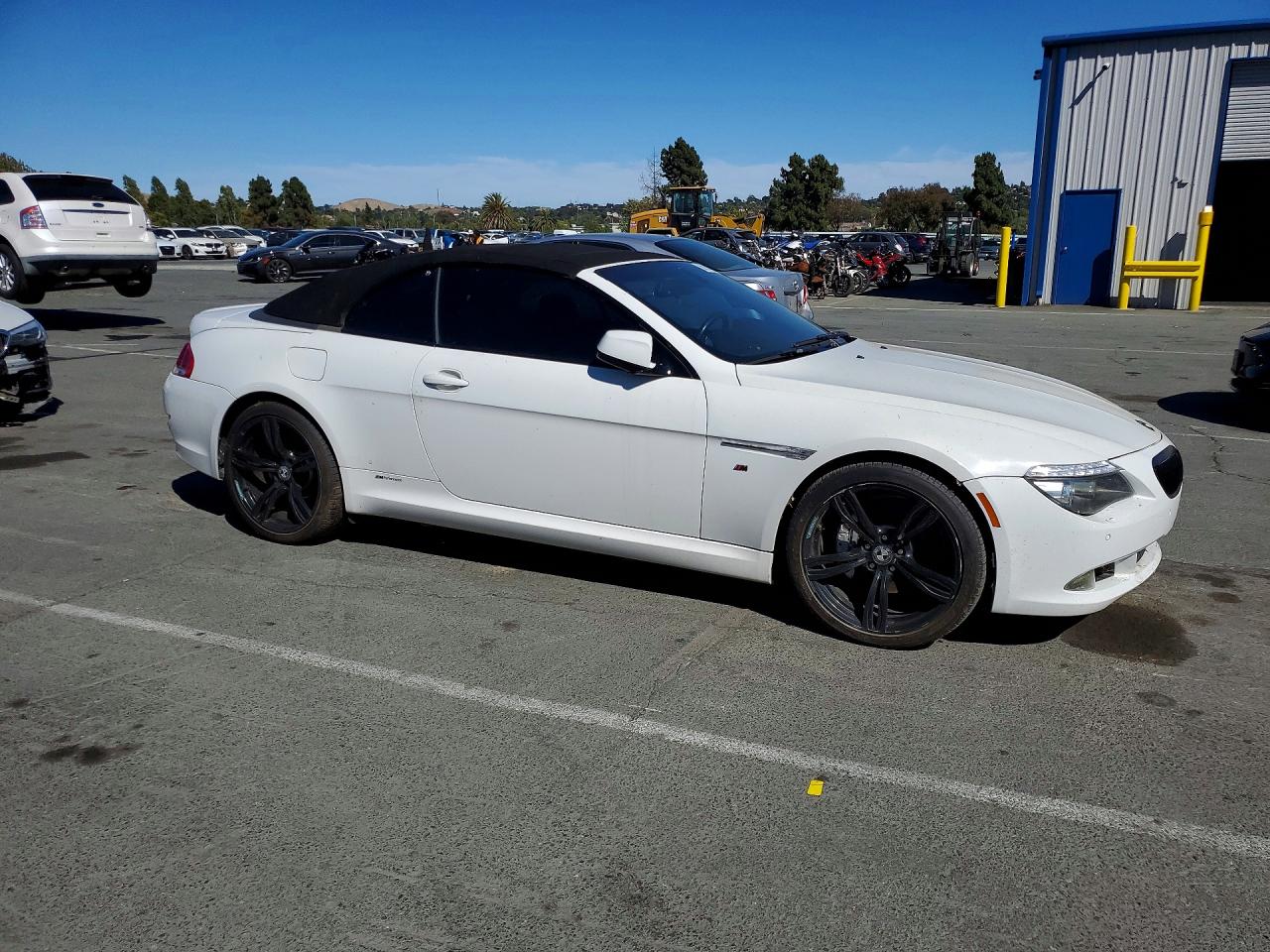 2010 Bmw 650 I White vin: WBAEB5C51AC225982