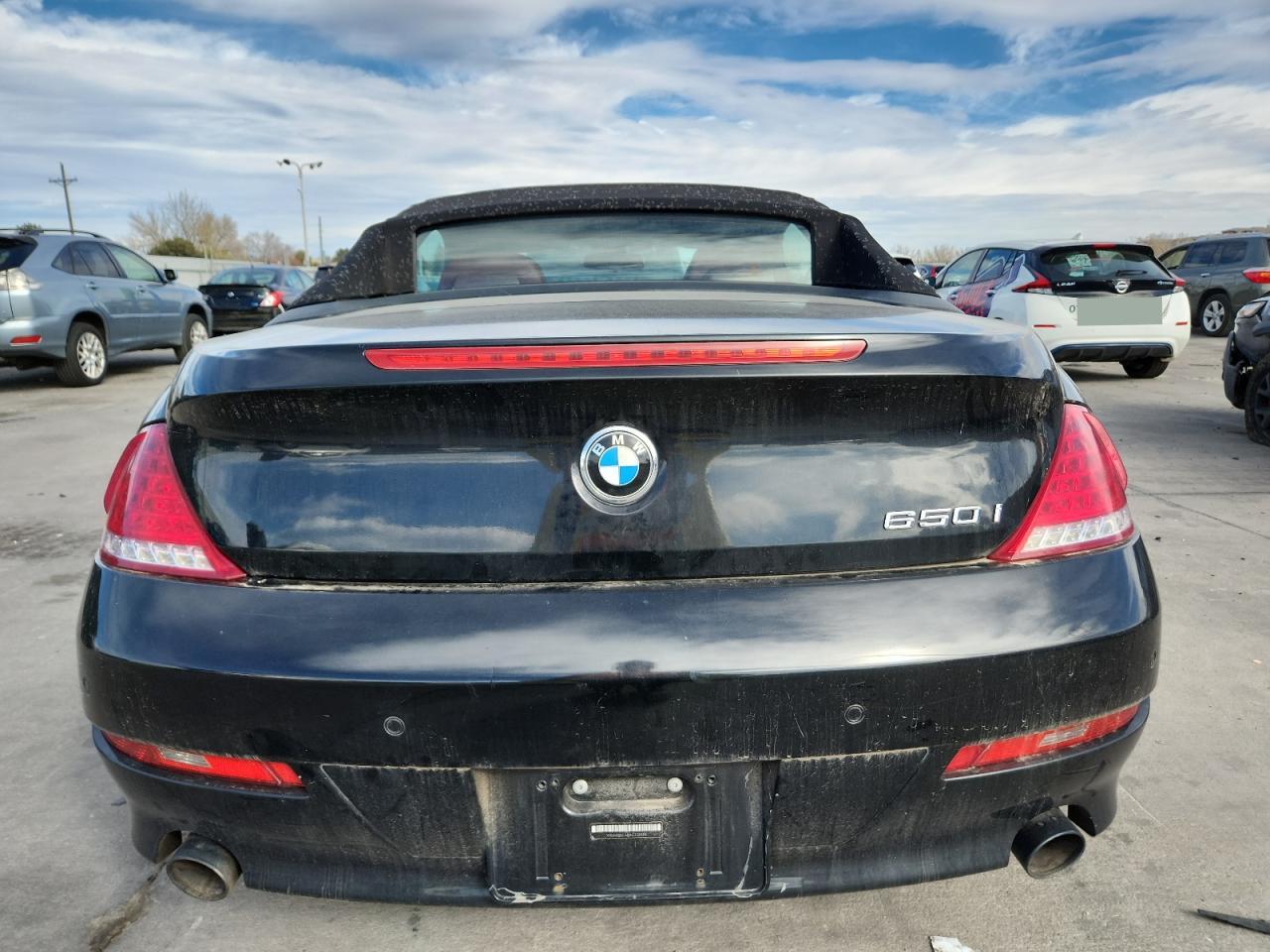 2010 Bmw 650 I Black vin: WBAEB5C54AC225989