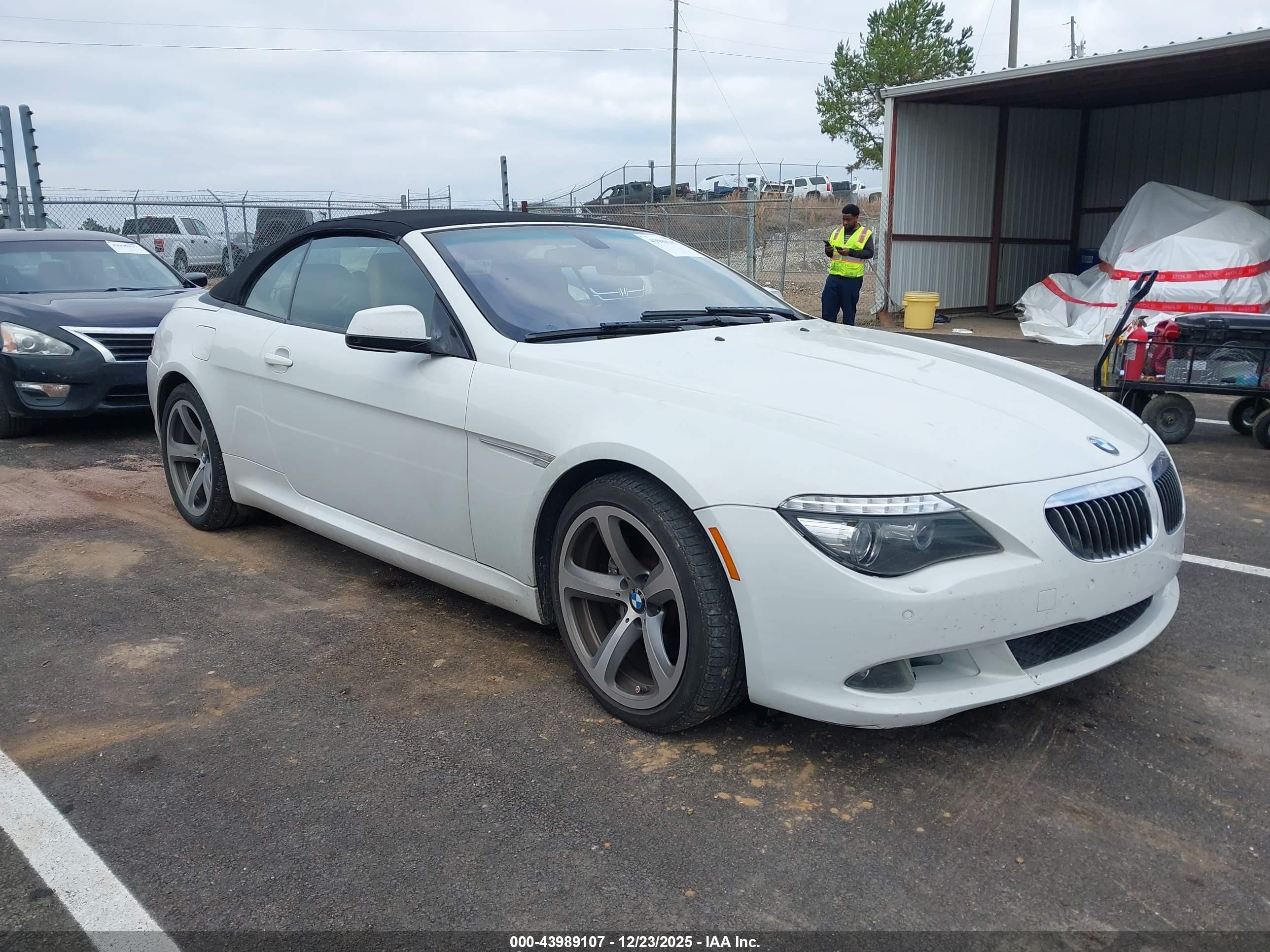 2010 Bmw 650i   Белый vin: WBAEB5C54AC226222