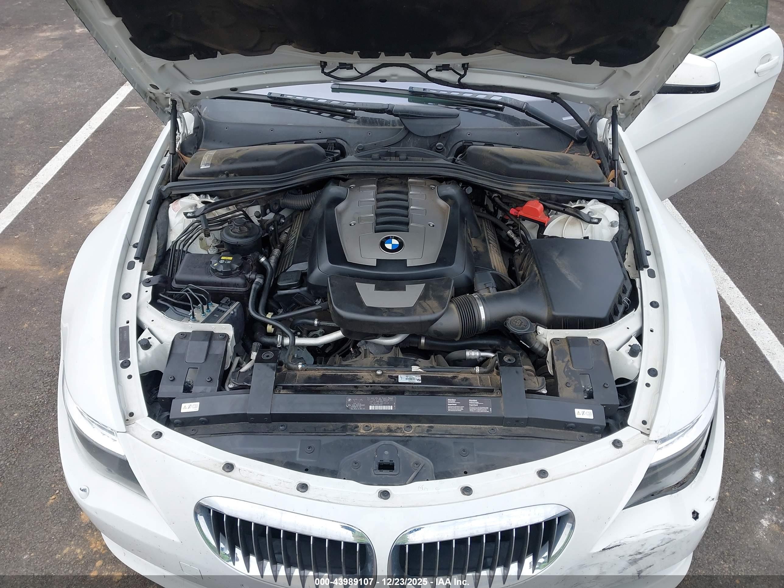 2010 Bmw 650i   Белый vin: WBAEB5C54AC226222