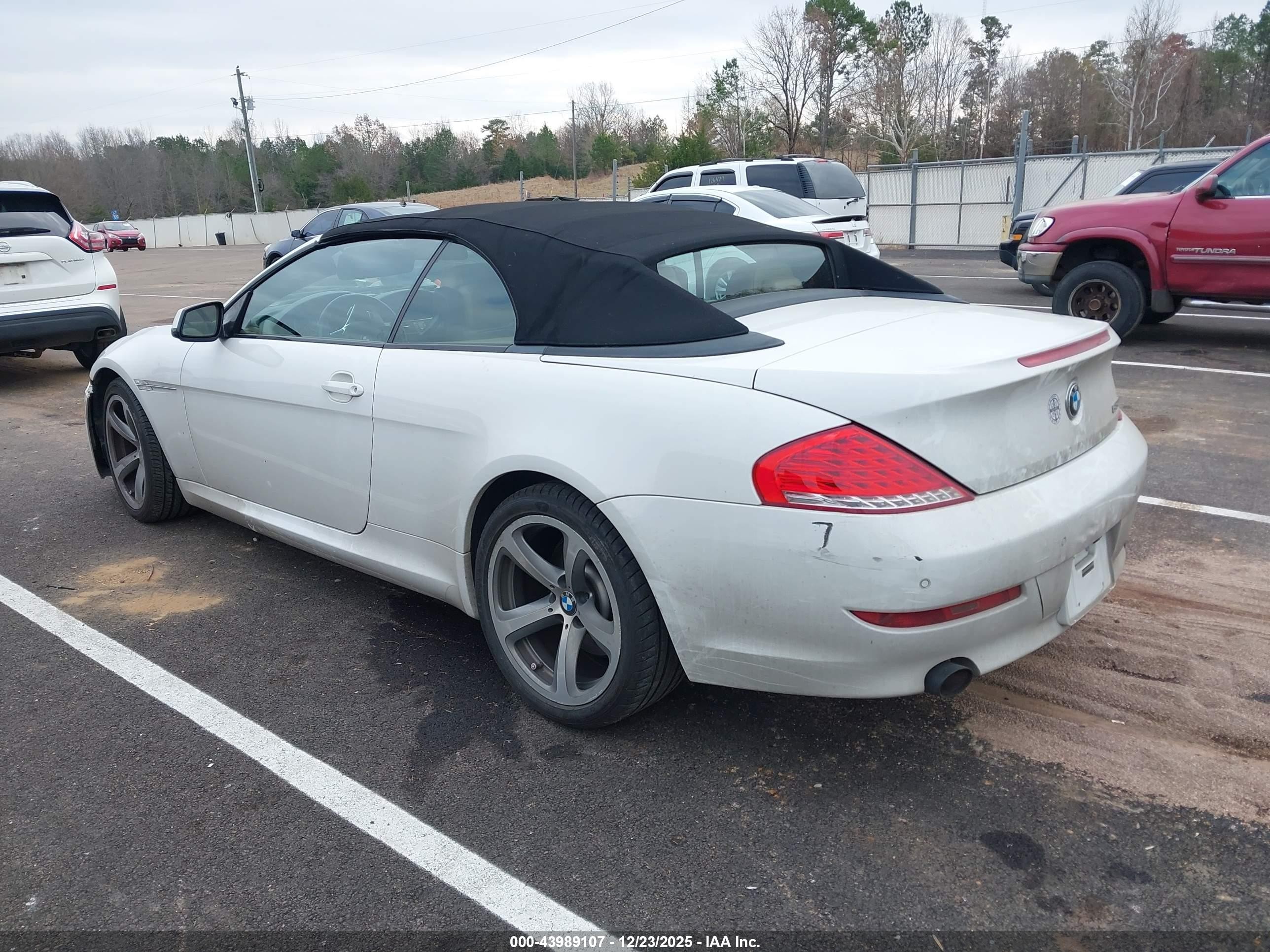 2010 Bmw 650i   Белый vin: WBAEB5C54AC226222