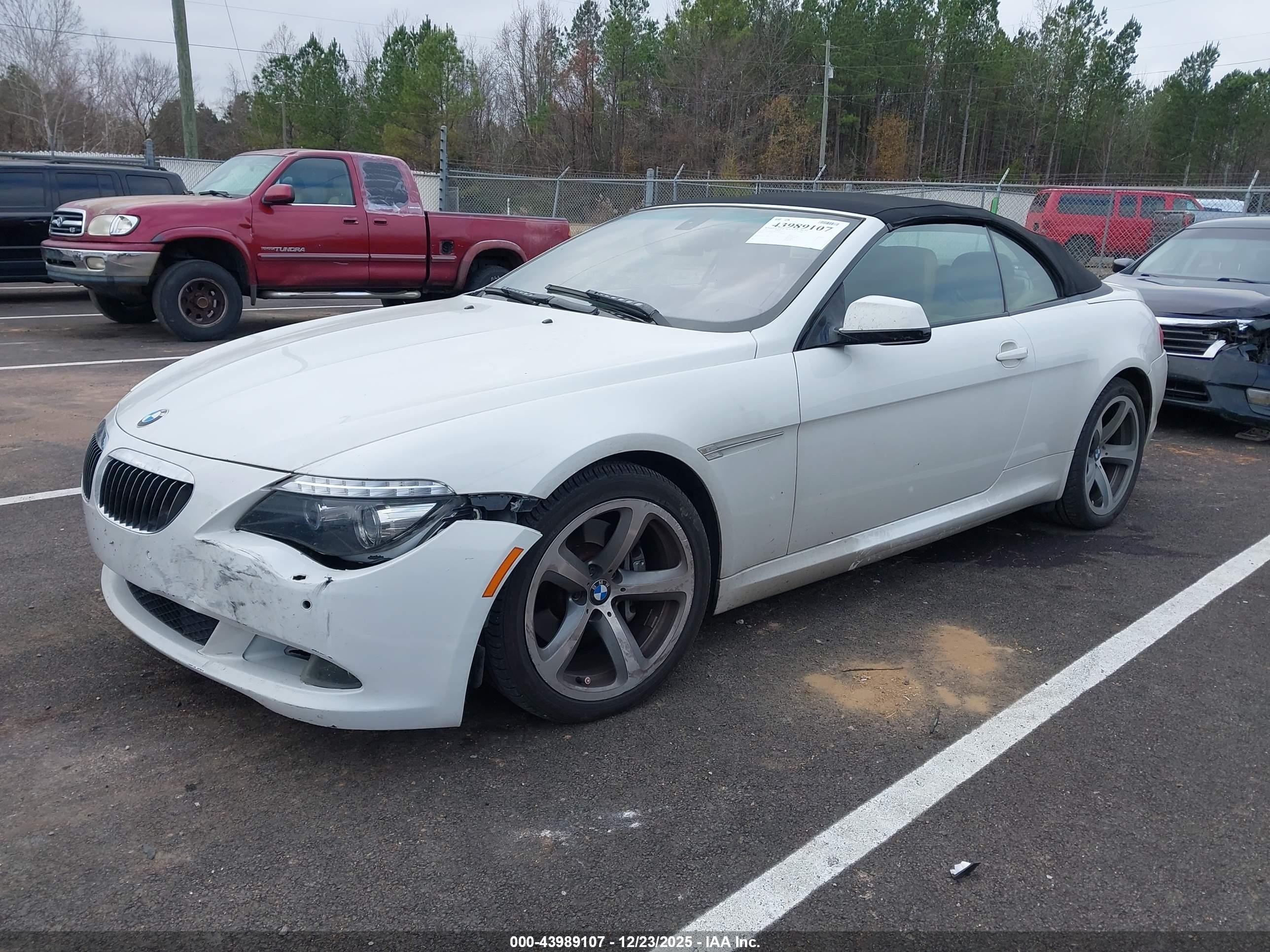 2010 Bmw 650i   Белый vin: WBAEB5C54AC226222