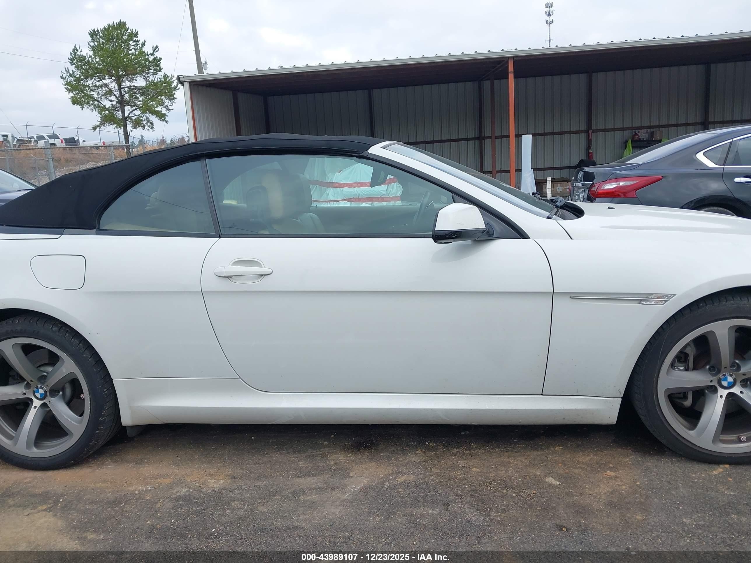 2010 Bmw 650i   Белый vin: WBAEB5C54AC226222