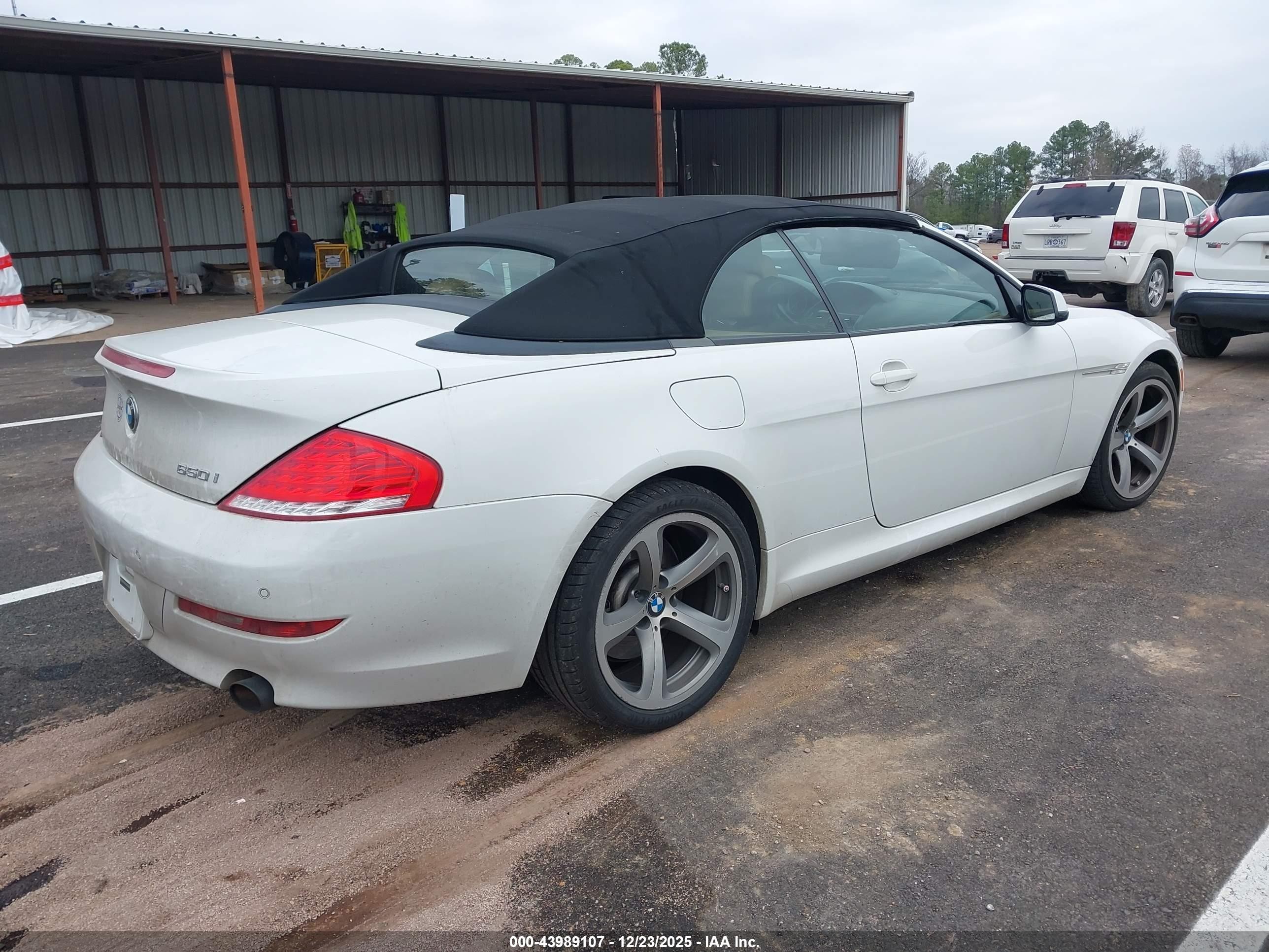 2010 Bmw 650i   Белый vin: WBAEB5C54AC226222