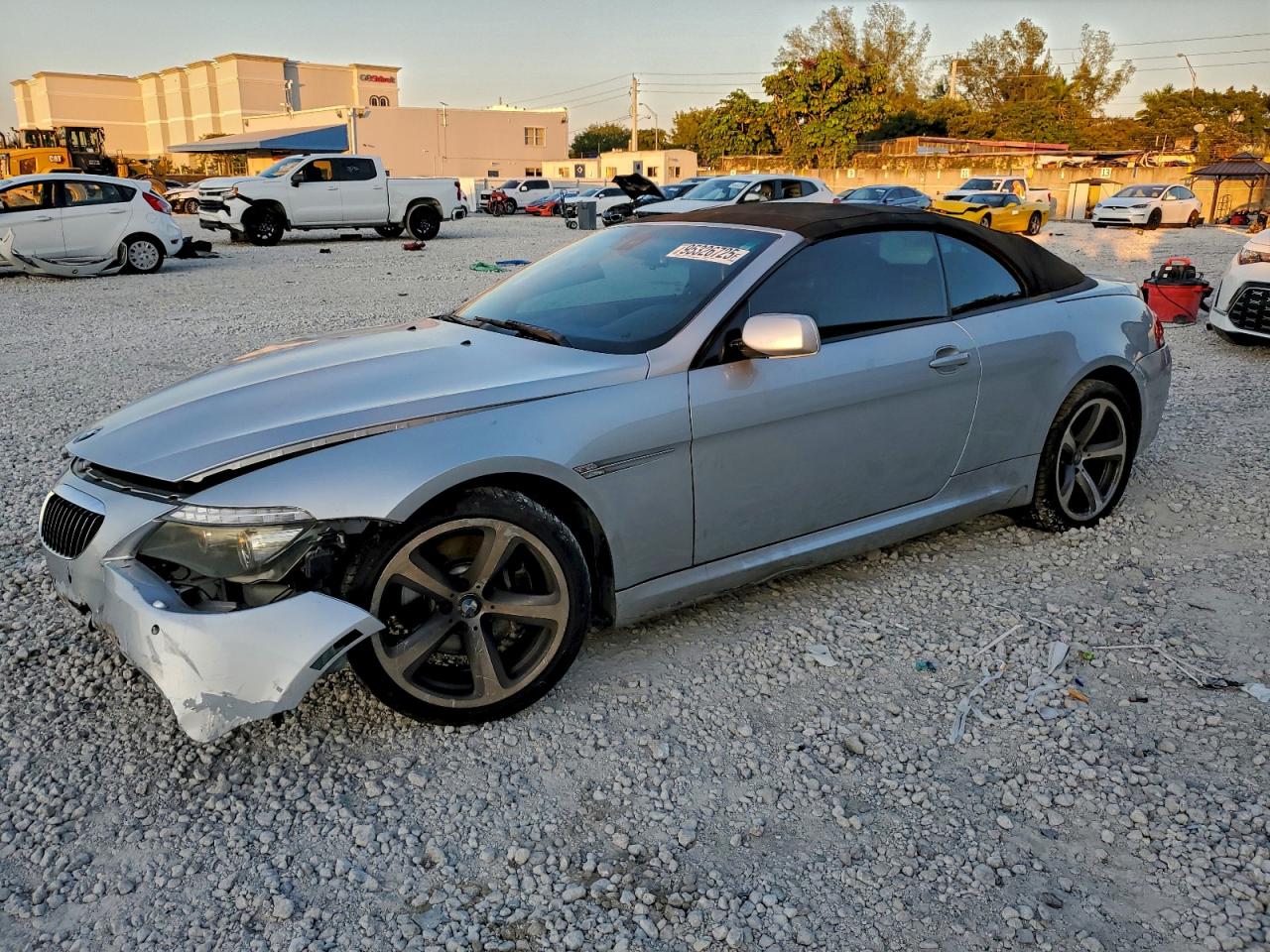 2010 Bmw 650 I Silver vin: WBAEB5C55AC224611