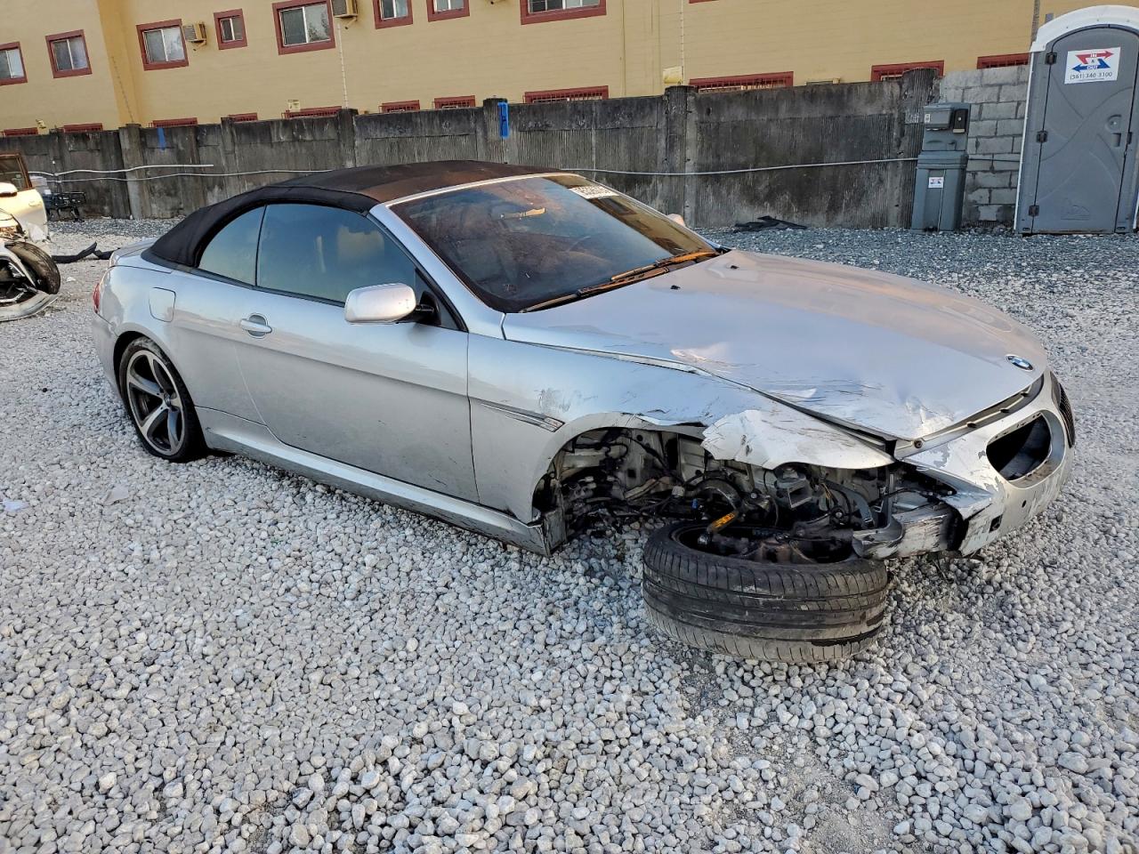 2010 Bmw 650 I Silver vin: WBAEB5C55AC224611