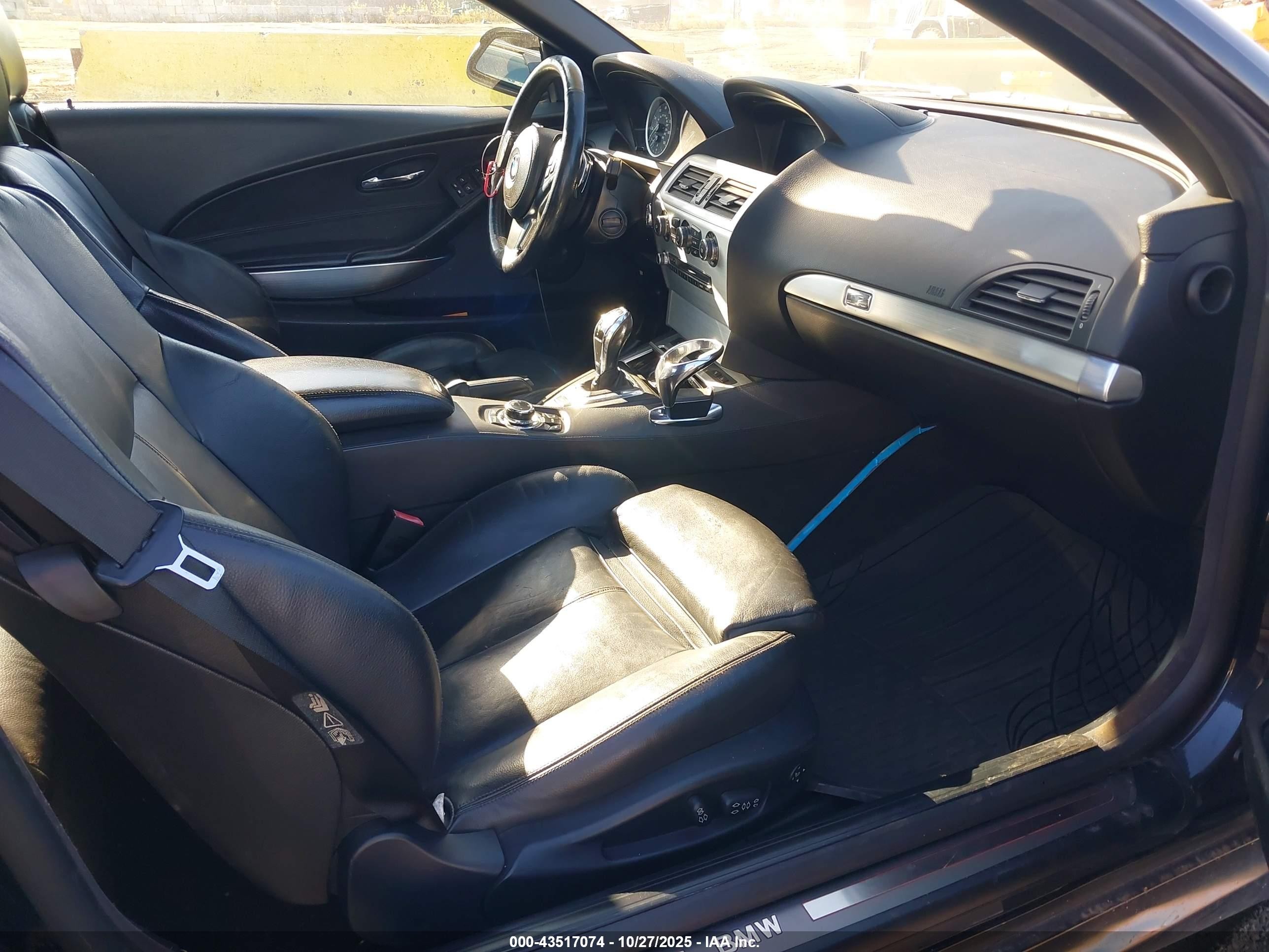 2010 Bmw 650i   Black vin: WBAEB5C55AC225242