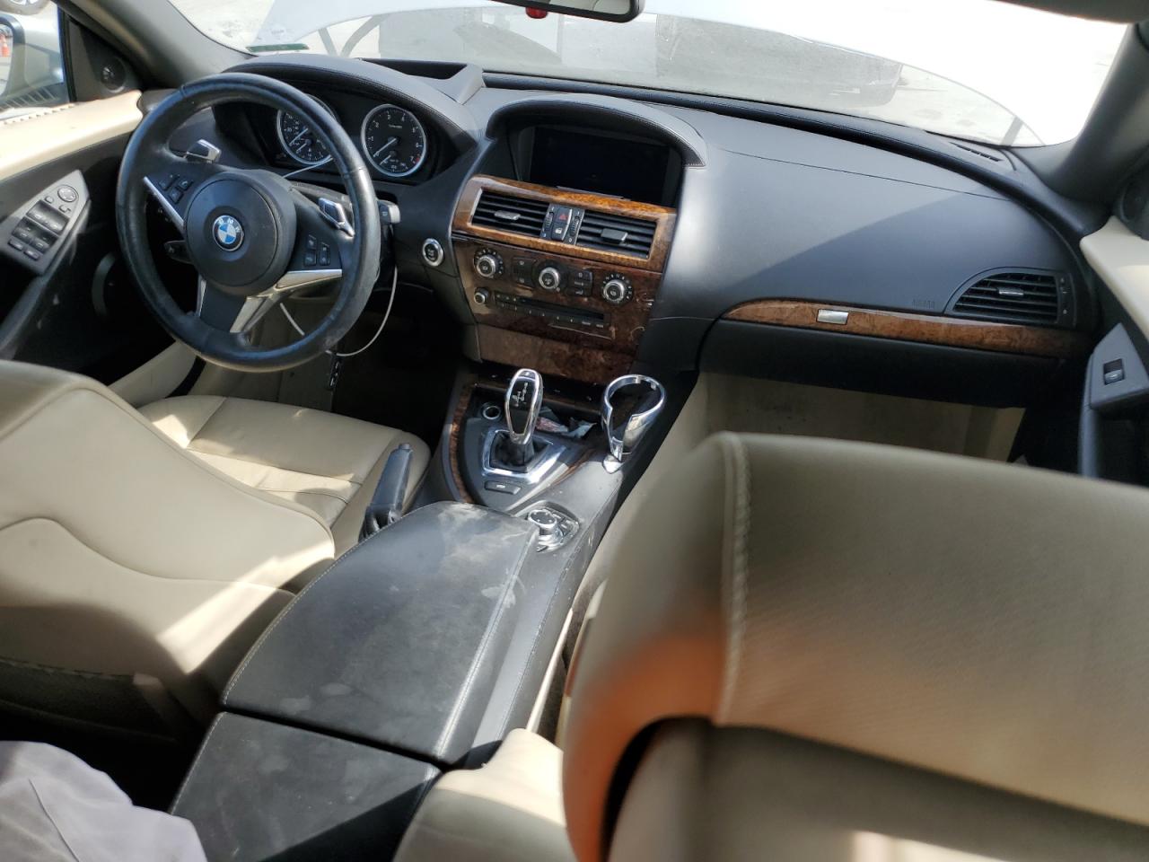 2010 Bmw 650 I Silver vin: WBAEB5C55AC225693