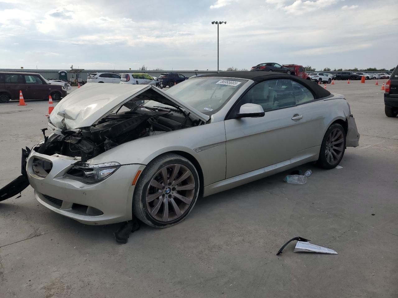 2010 Bmw 650 I Silver vin: WBAEB5C55AC225693