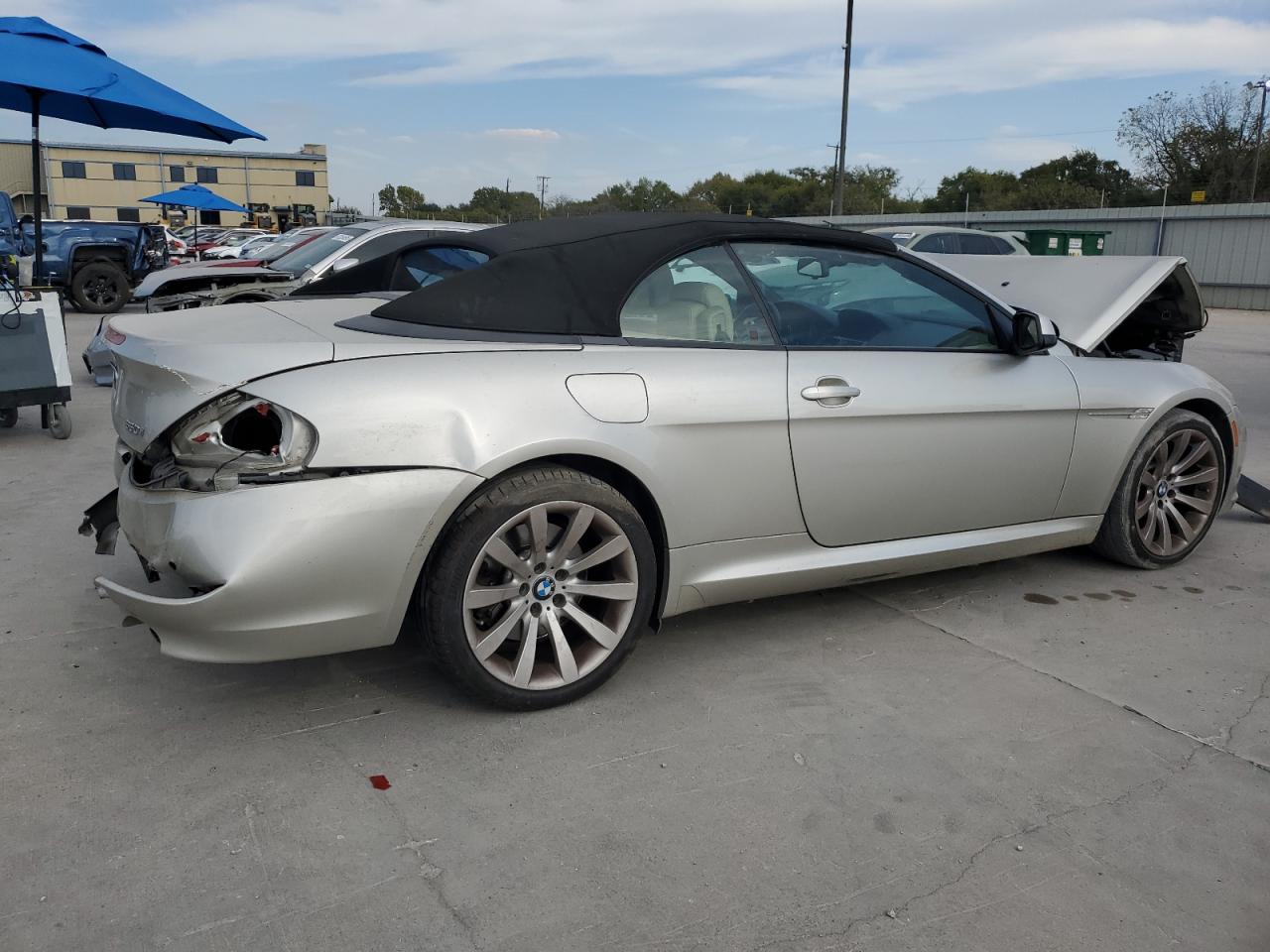 2010 Bmw 650 I Silver vin: WBAEB5C55AC225693