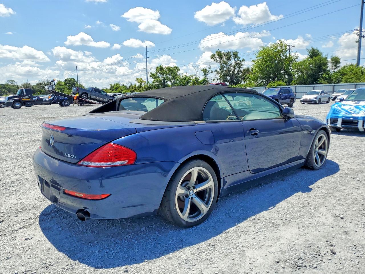 2010 Bmw 650 I Blue vin: WBAEB5C56AC225573