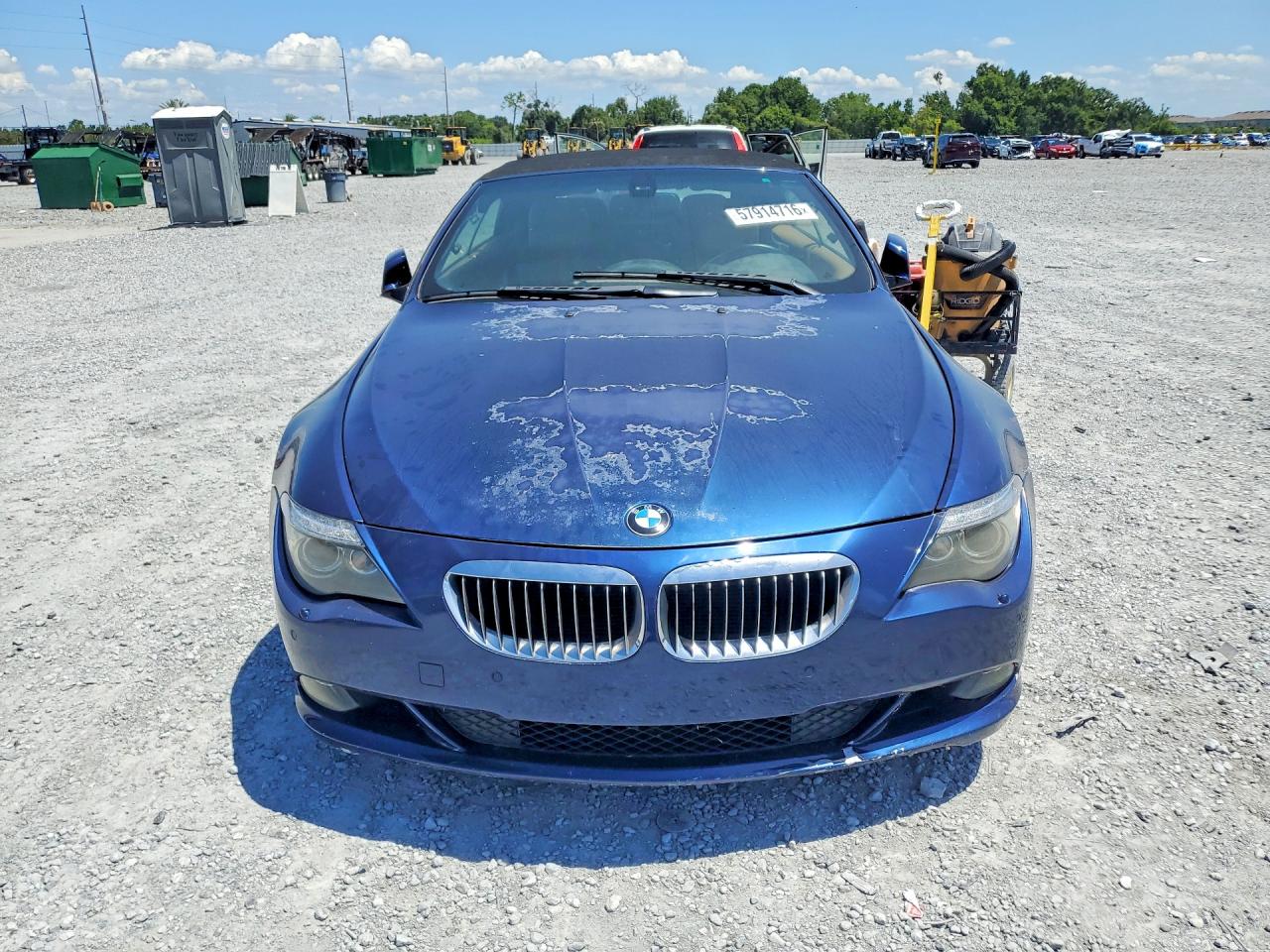 2010 Bmw 650 I Blue vin: WBAEB5C56AC225573
