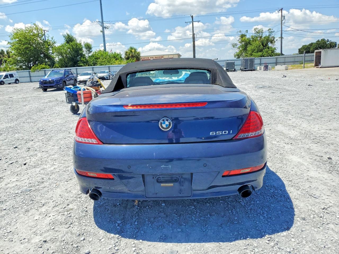 2010 Bmw 650 I Blue vin: WBAEB5C56AC225573