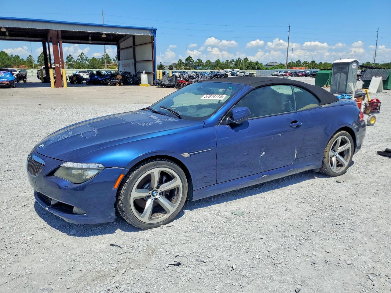 2010 Bmw 650 I Blue vin: WBAEB5C56AC225573