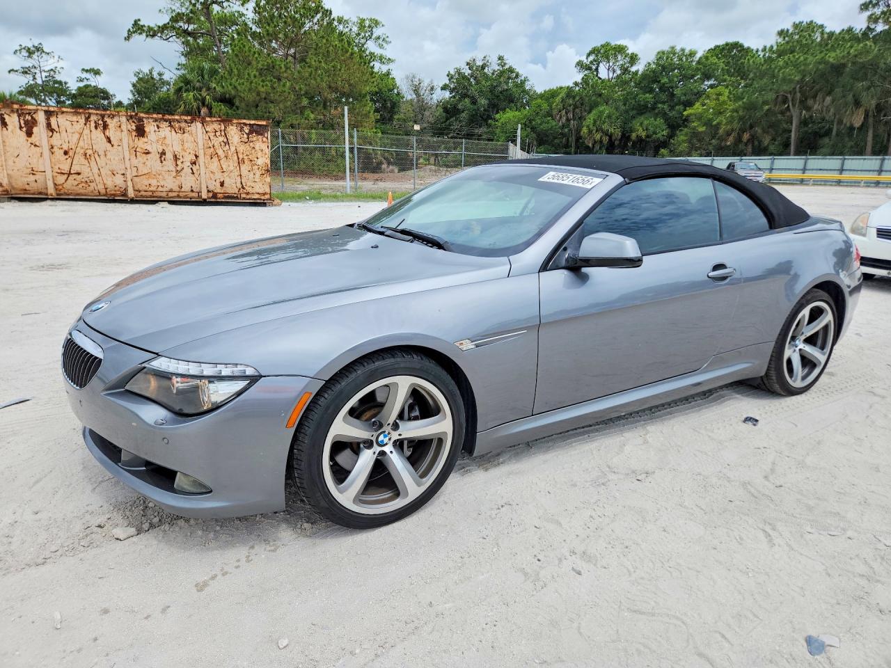 2010 Bmw 650 I Silver vin: WBAEB5C56AC226075