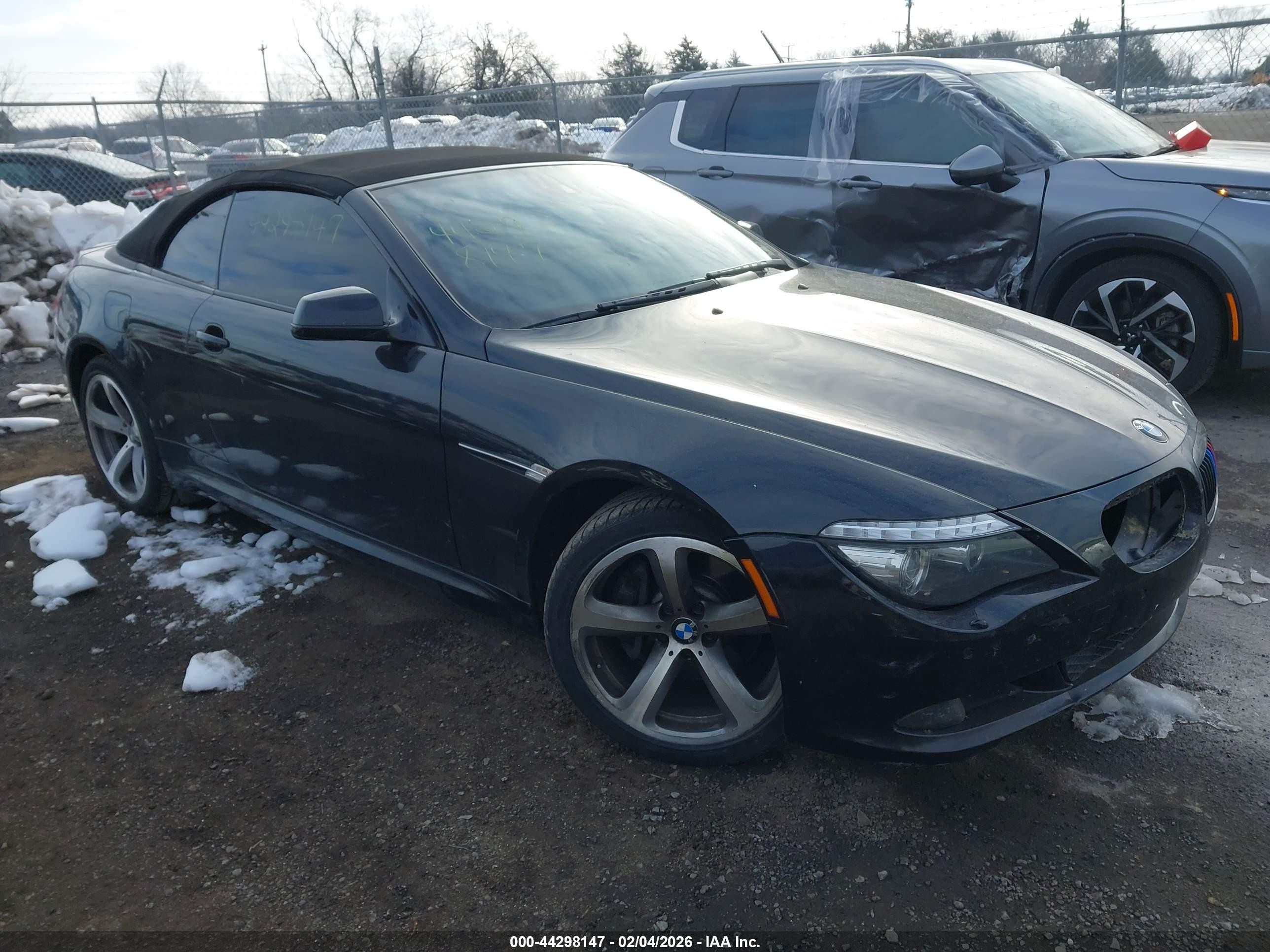 2010 Bmw 650i   Черный vin: WBAEB5C59AC225566