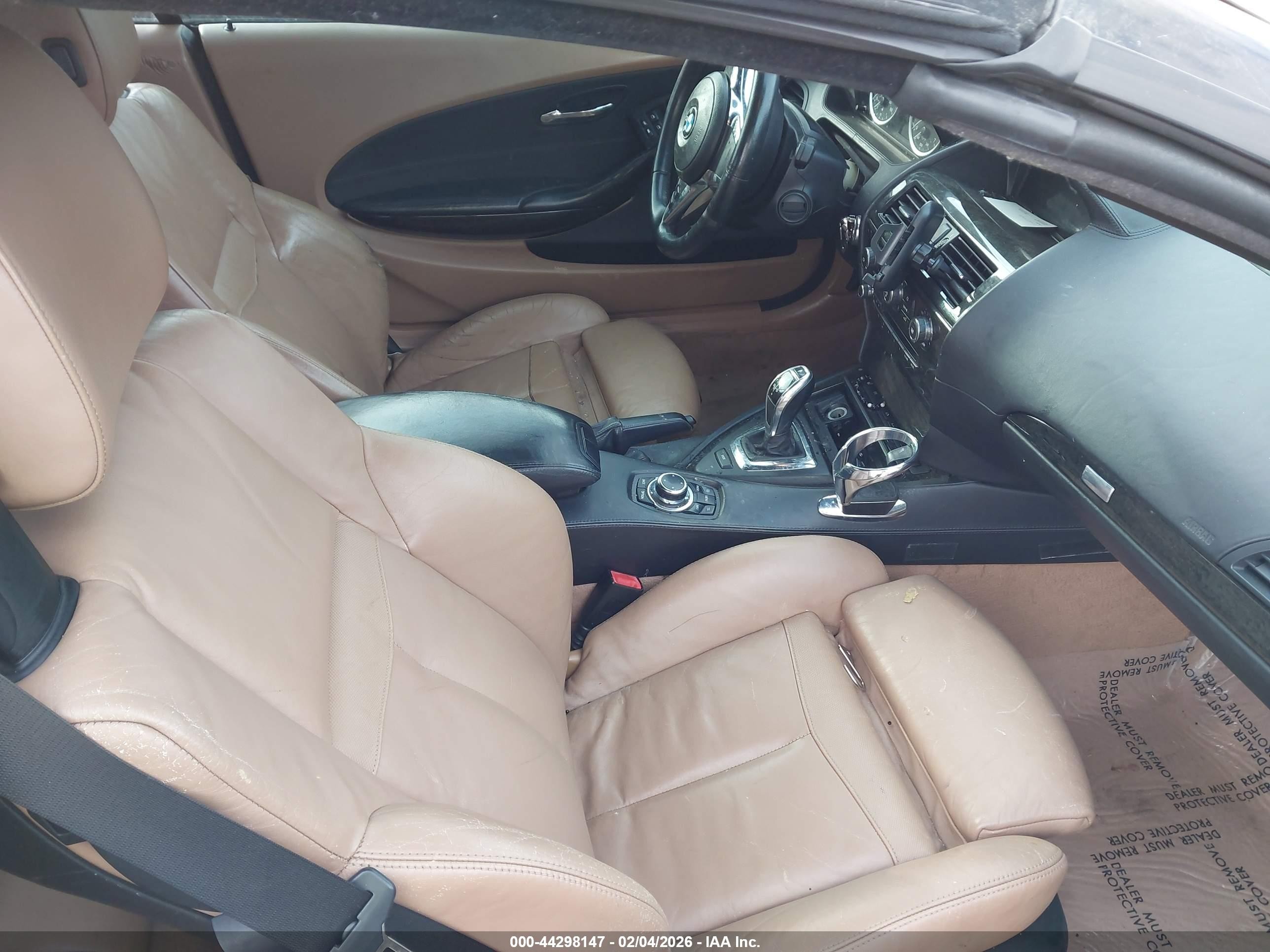 2010 Bmw 650i   Черный vin: WBAEB5C59AC225566